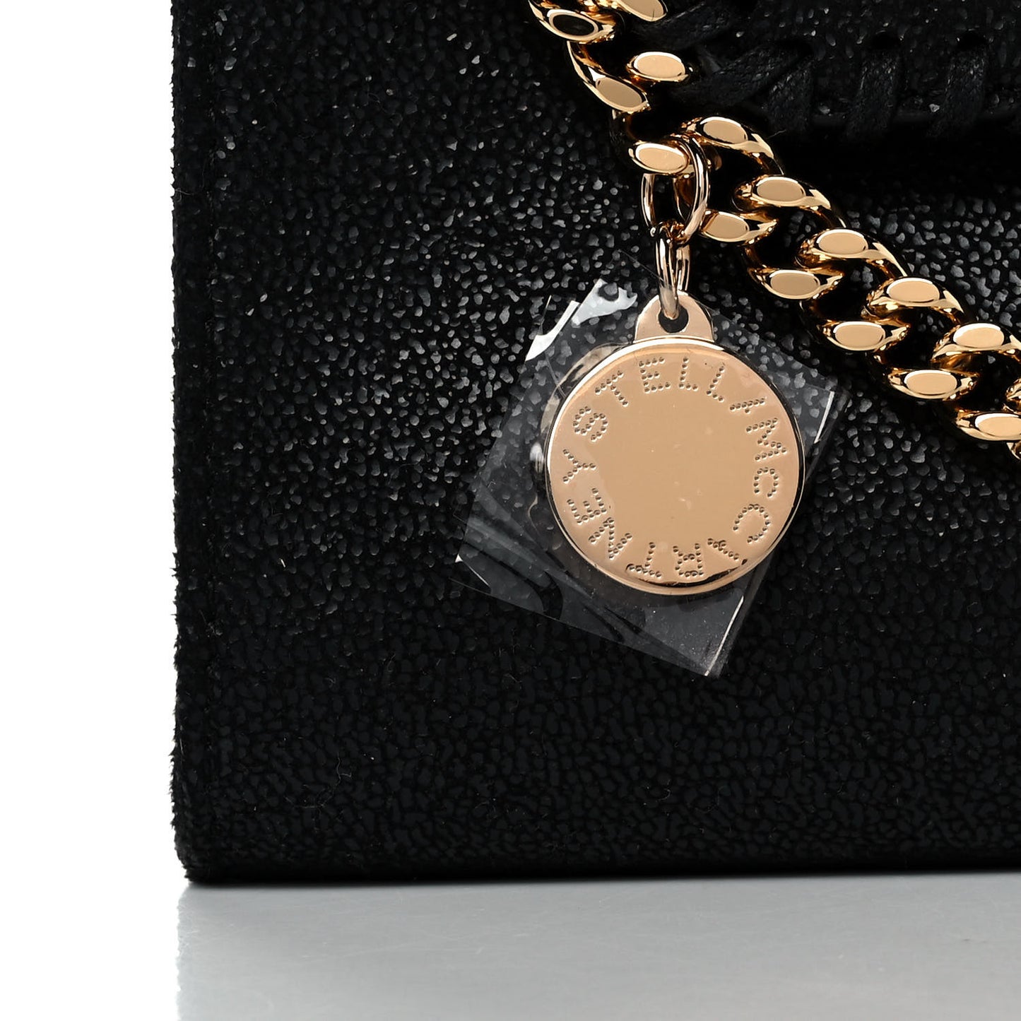 Shaggy Deer Mini Falabella Crossbody Bag Black