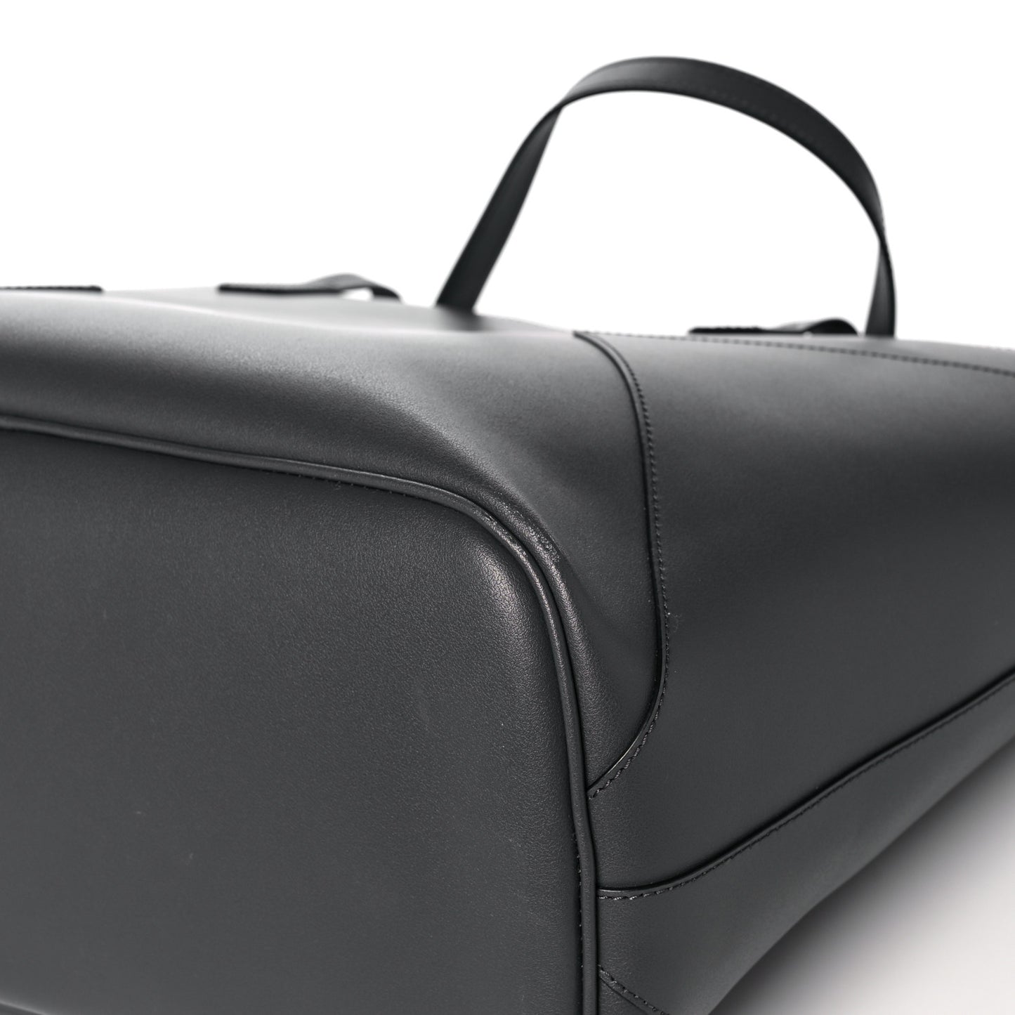 Smooth Calfskin Wing Shopper Tote Grey White