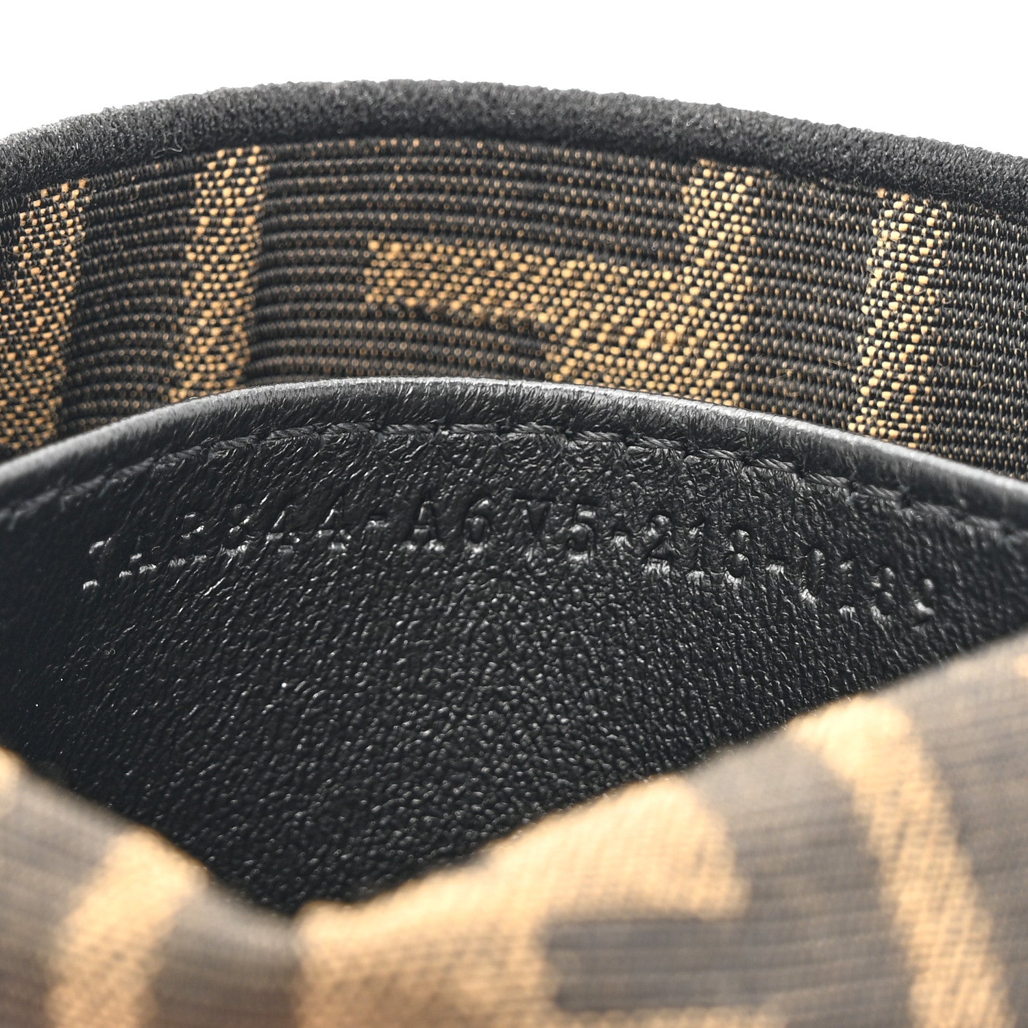 Fendi Fabric Jacquard FF 1974 Nano Baguette Charm Tobacco Moro Black 7 of 11