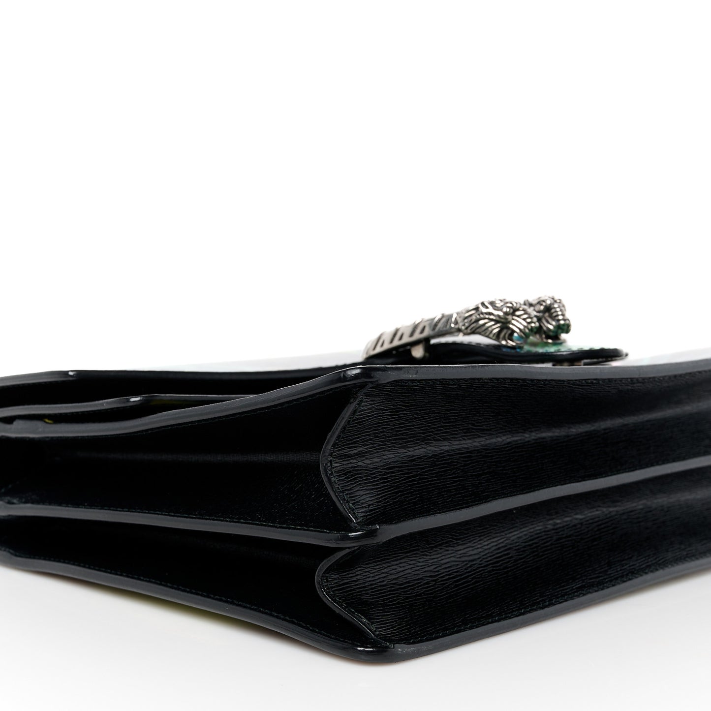 Calfskin Tropical Print Medium Dionysus Shoulder Bag Black Multicolor