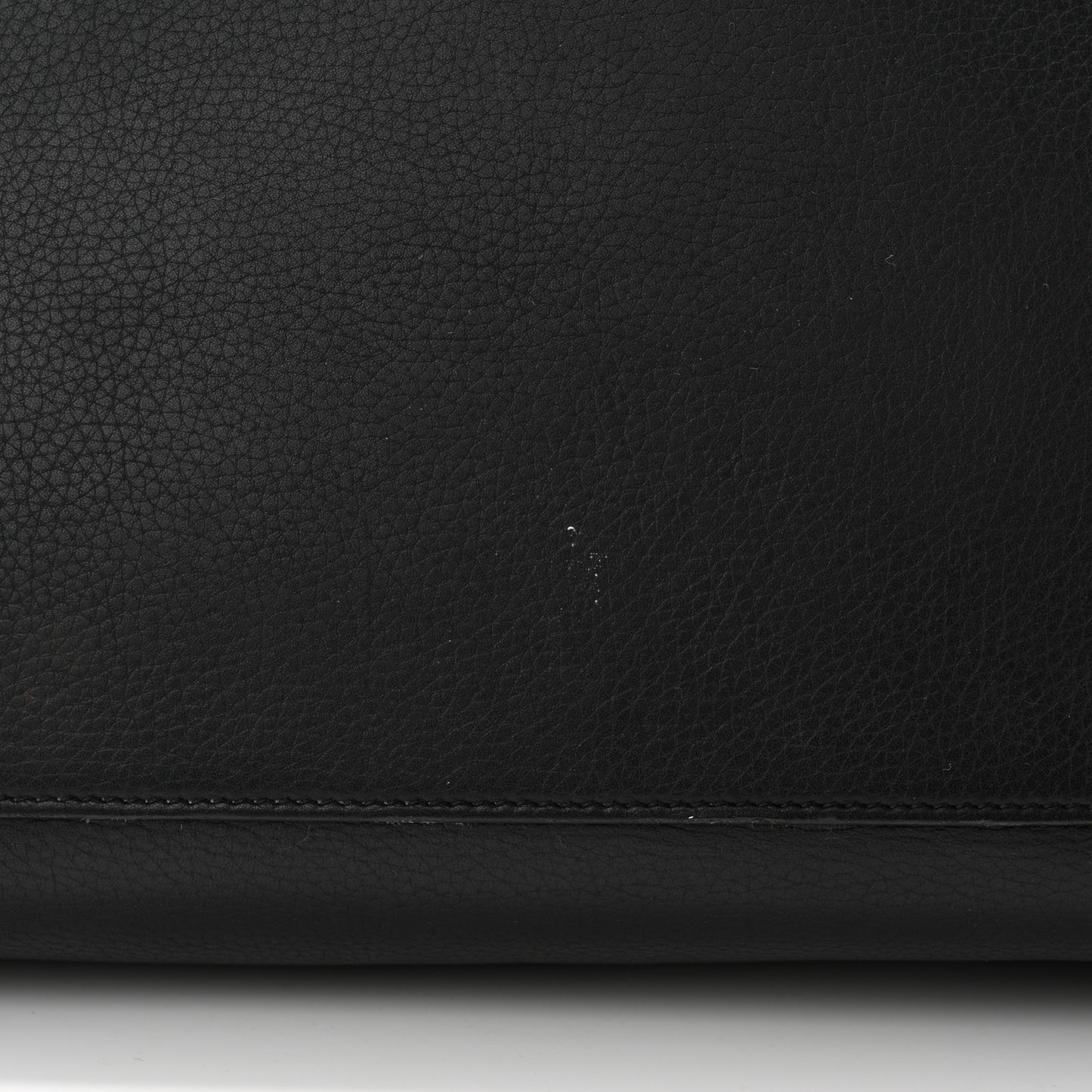 Drummed Calfskin Mini Luggage Black