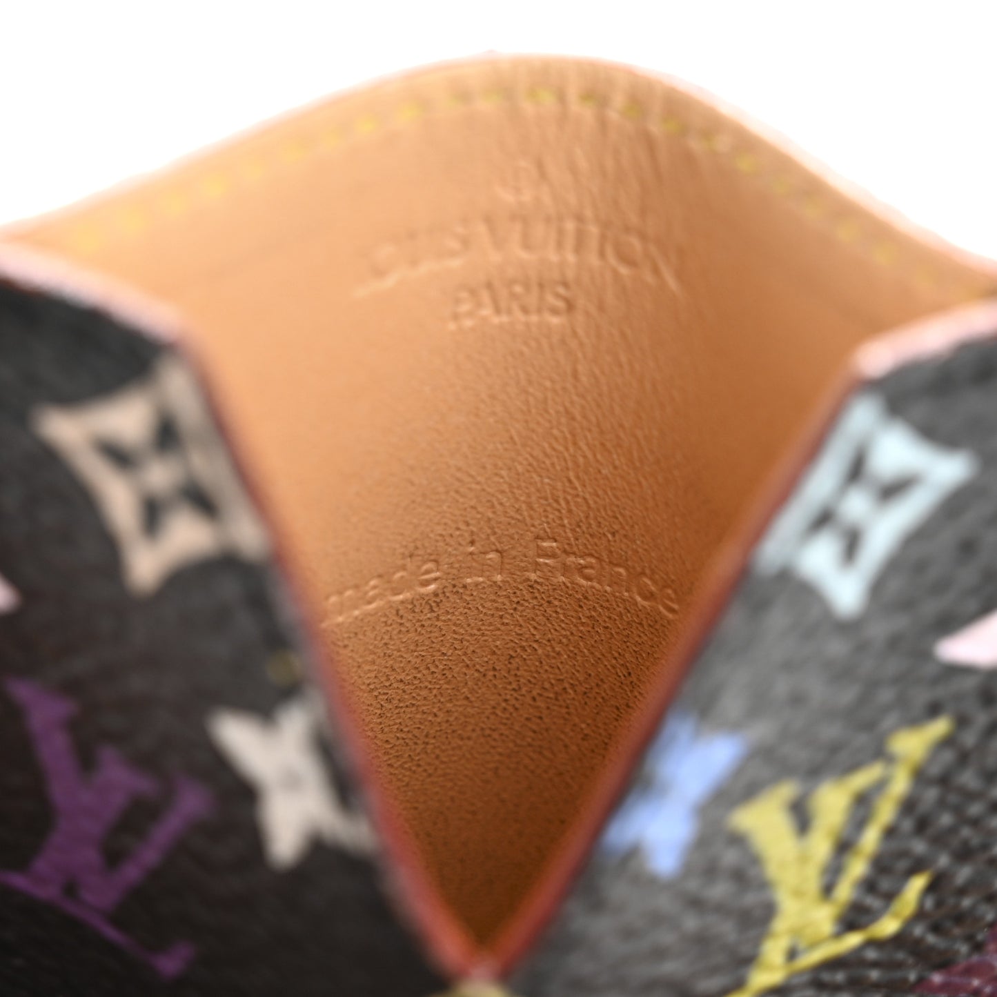 Monogram Multicolor Mirror and Case Pouch Black