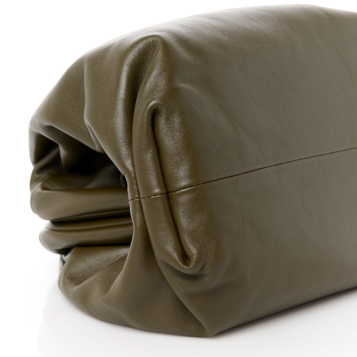 Smooth Butter Calf The Pouch Oversized Clutch Mud
