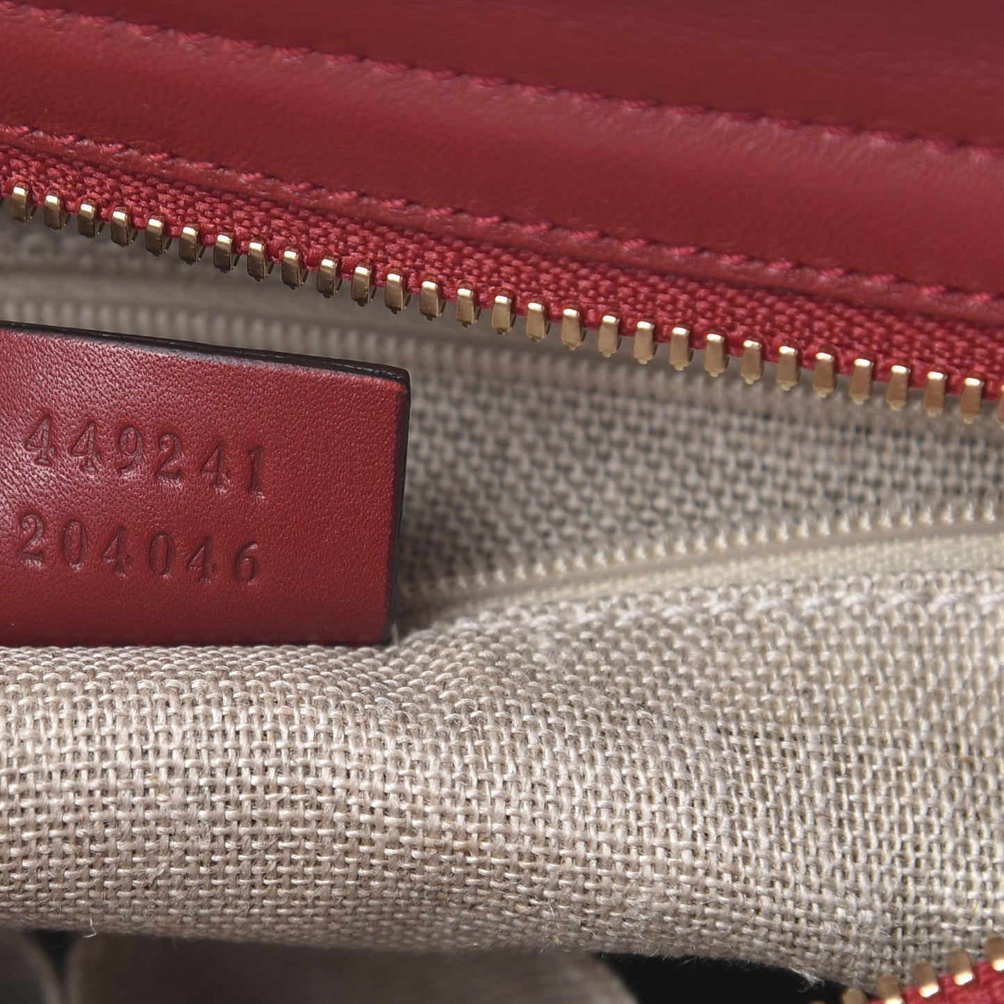 Microguccissima Small Bree Tote Red