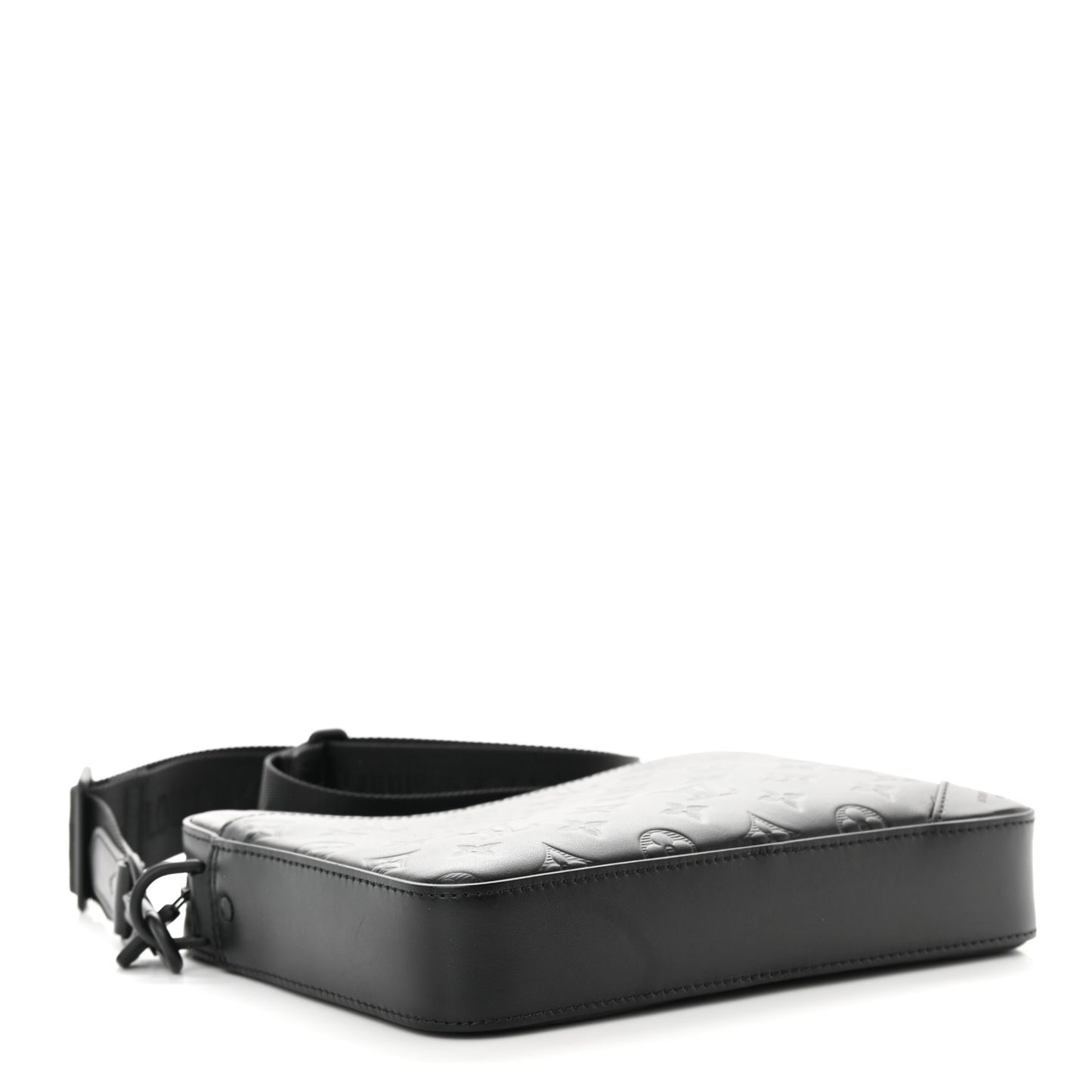 Calfskin Monogram Shadow Duo Messenger Black