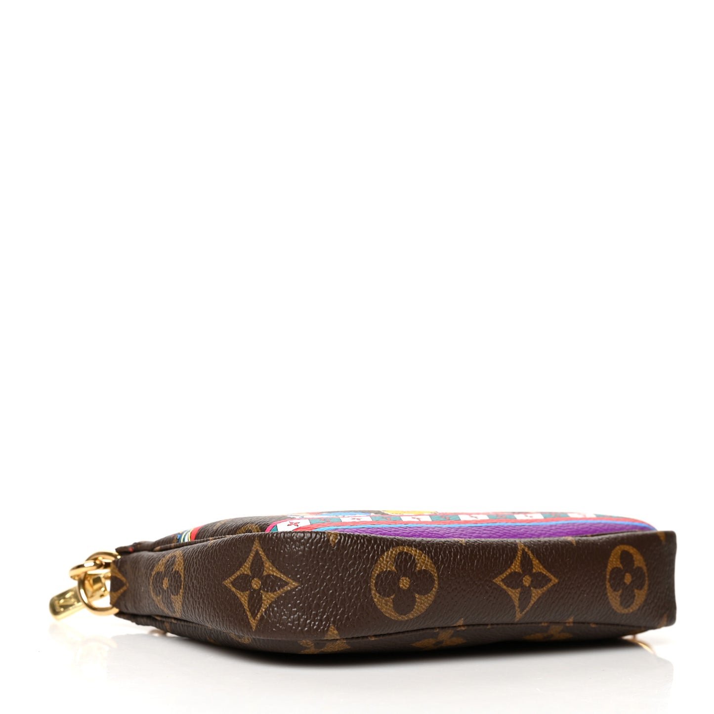Monogram 2020 Christmas Animation Bumper Cars Mini Pochette Accessories Coquelicot