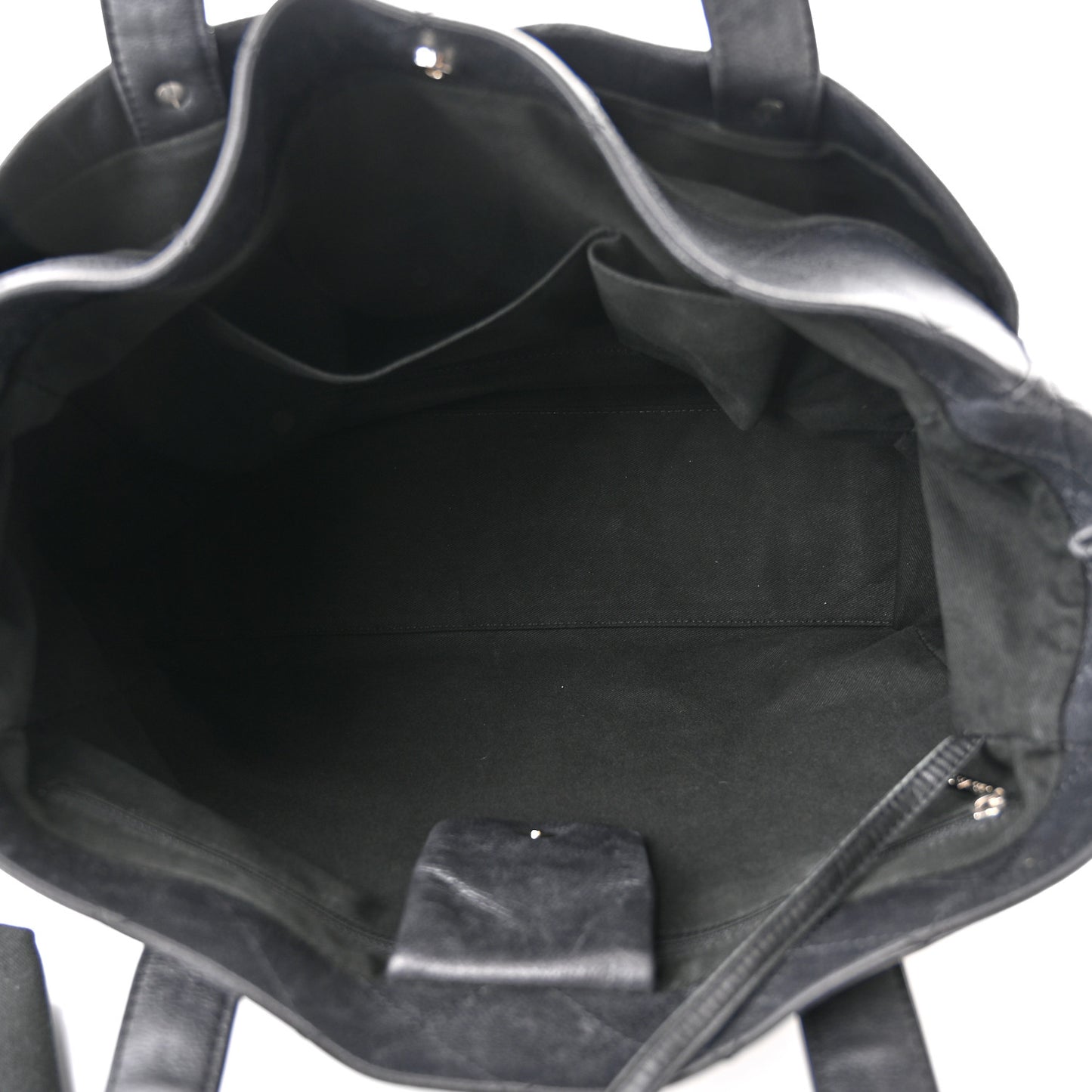 Caviar Large Executive Cerf Shopper Tote Black