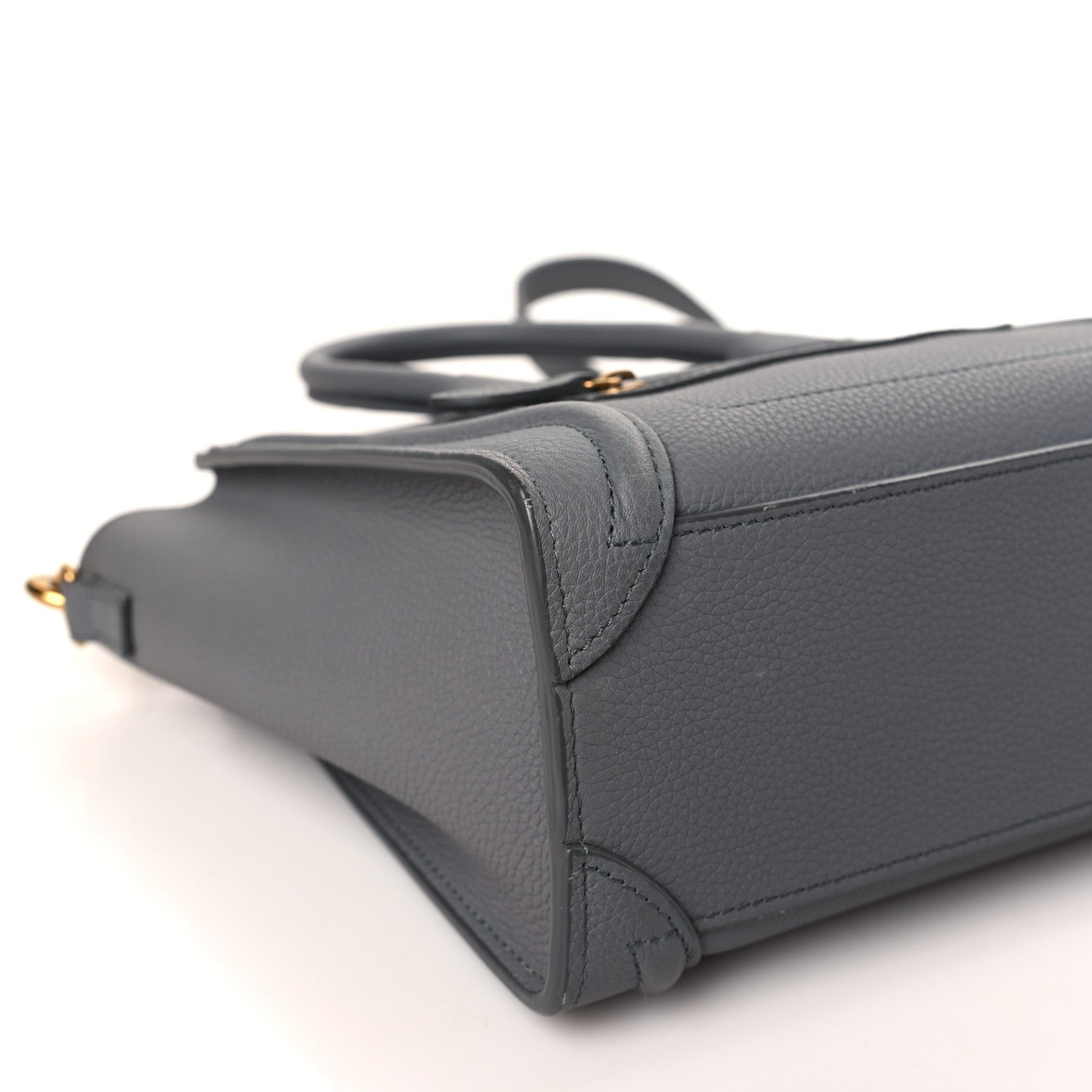 Celine Baby Drummed Calfskin Nano Luggage Kohl 9 of 10