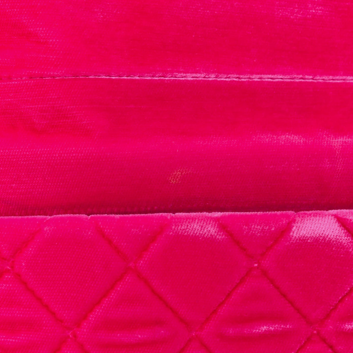 Velvet Quilted CC Beauty Clutch Pink