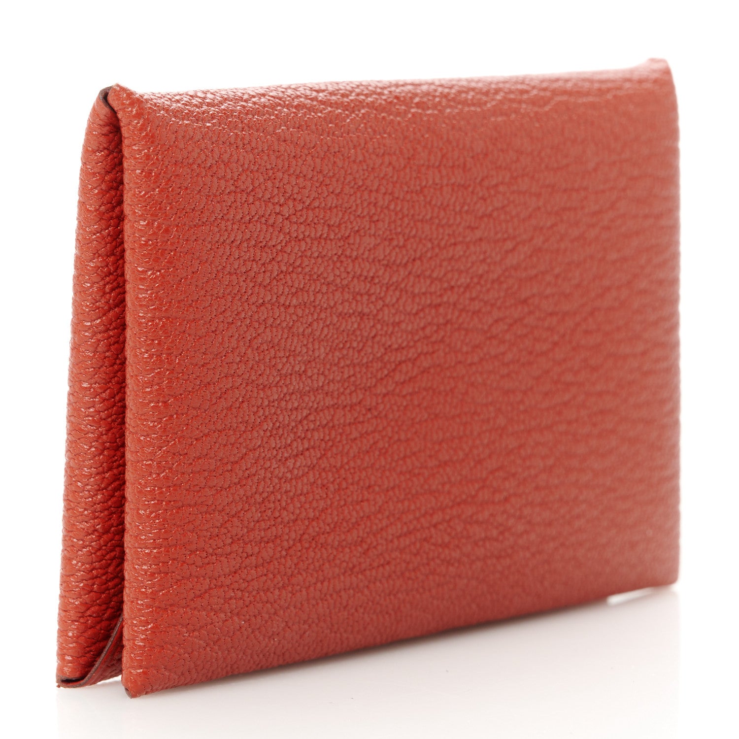 Hermes Chevre Mysore Calvi Card Case Sienne 3 of 8