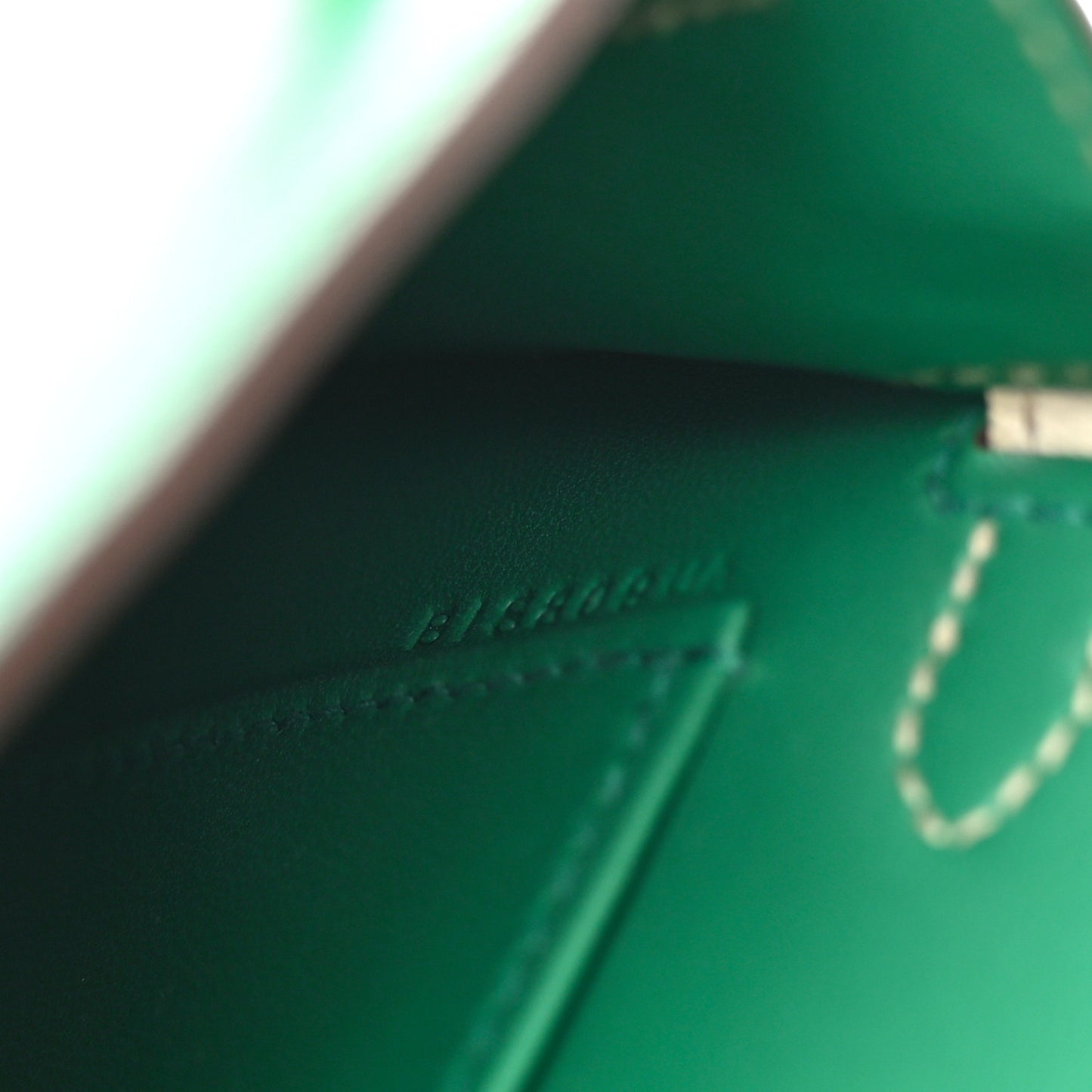 Ostrich Horseshoe Mini Kelly Sellier 20 Vert Vertigo Nata