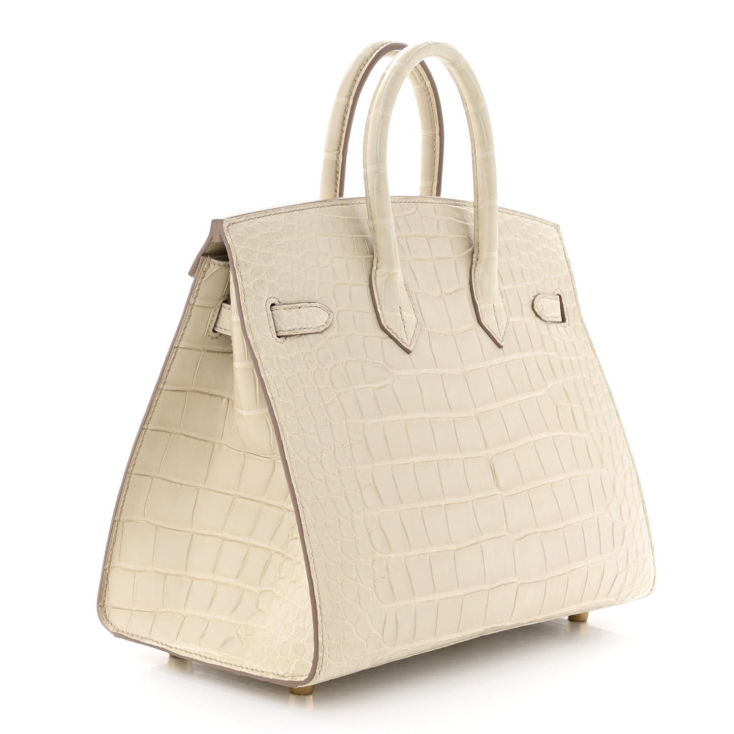 Matte Alligator Birkin Sellier 25 Beton