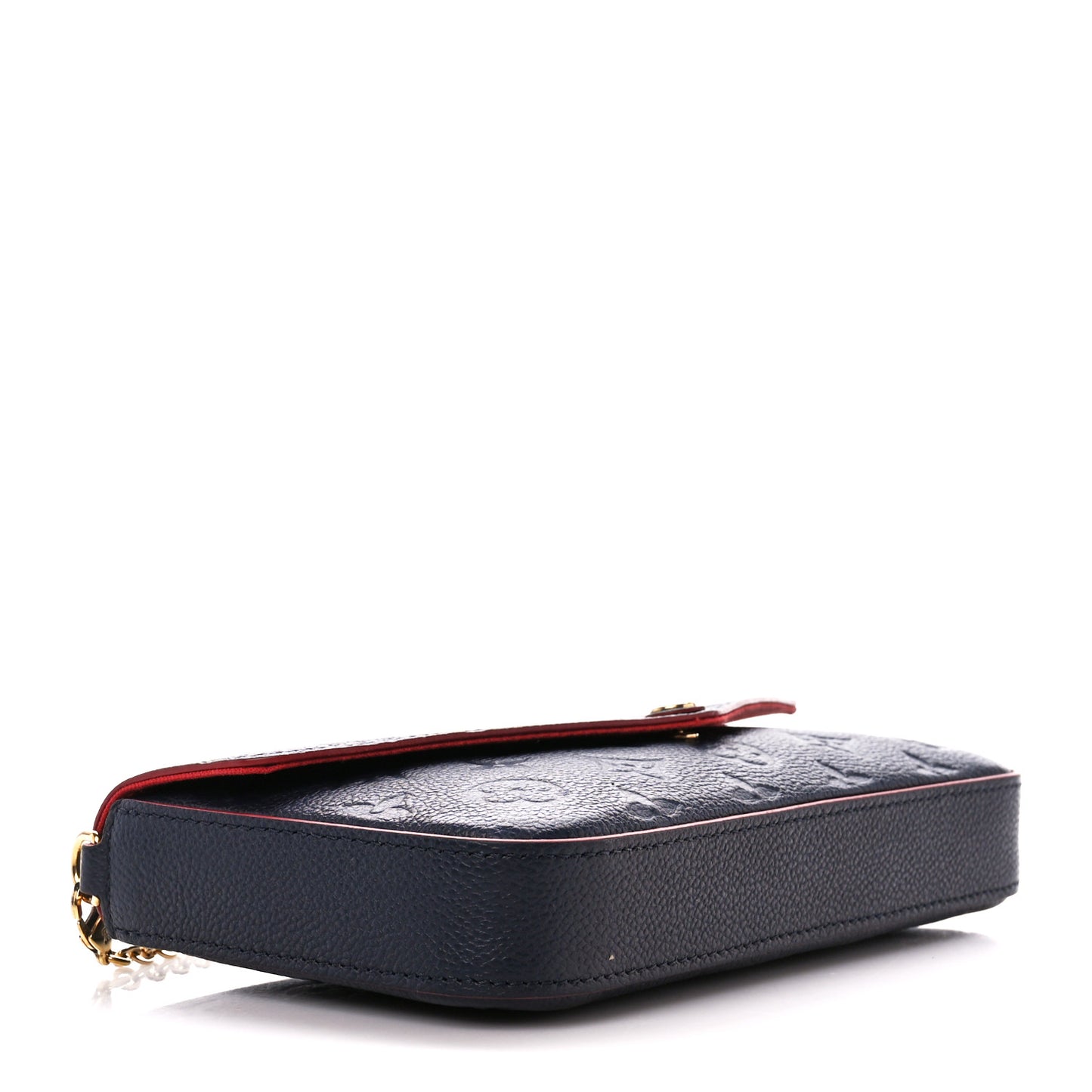 Empreinte Pochette Felicie Chain Wallet Marine Rouge