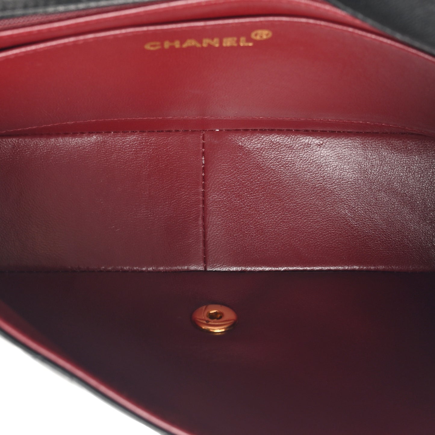Lambskin Quilted Medium Single Flap Black
