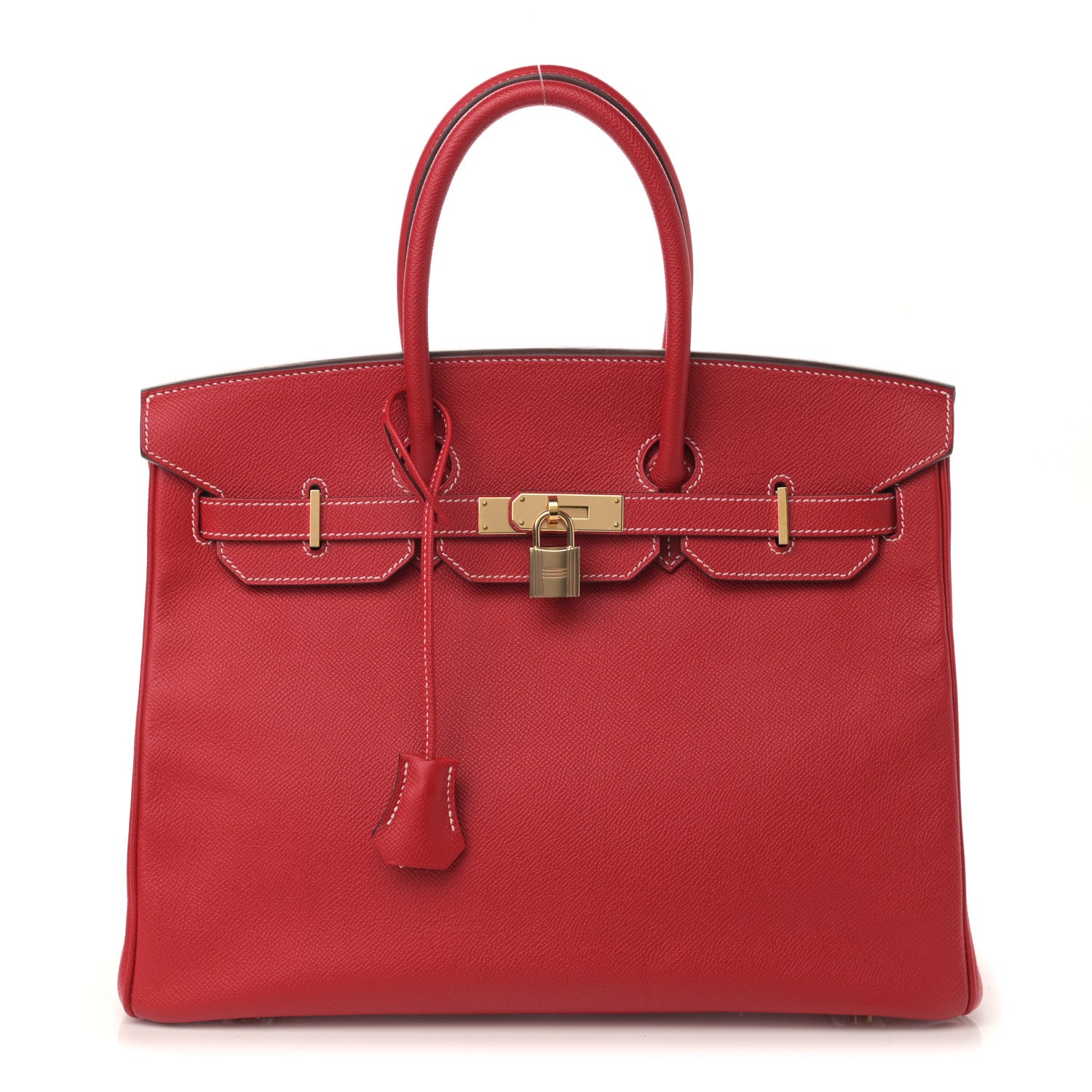 Hermes Epsom Candy Birkin 35 Rouge Casaque Bleu Thalassa 1 of 13