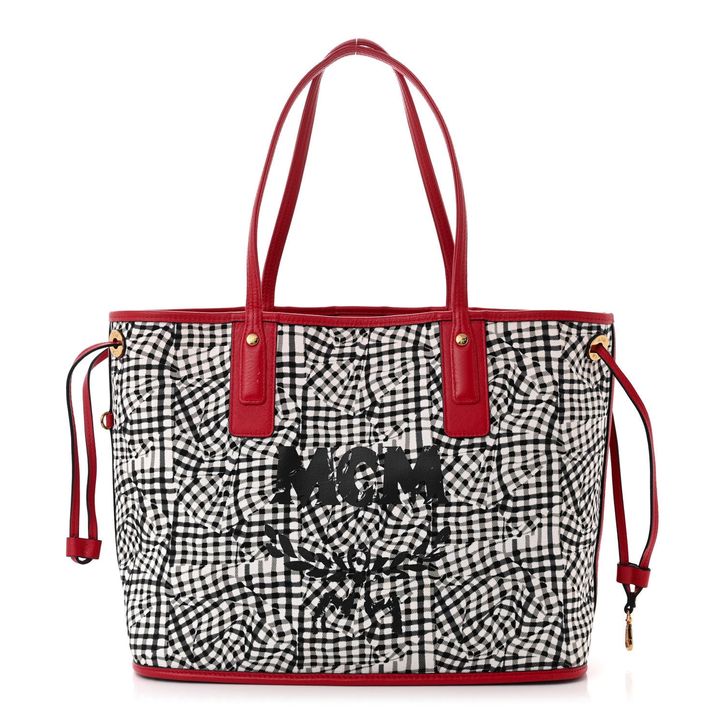 Visetos Medium Liz Reversible Shopper Tote Ruby Red