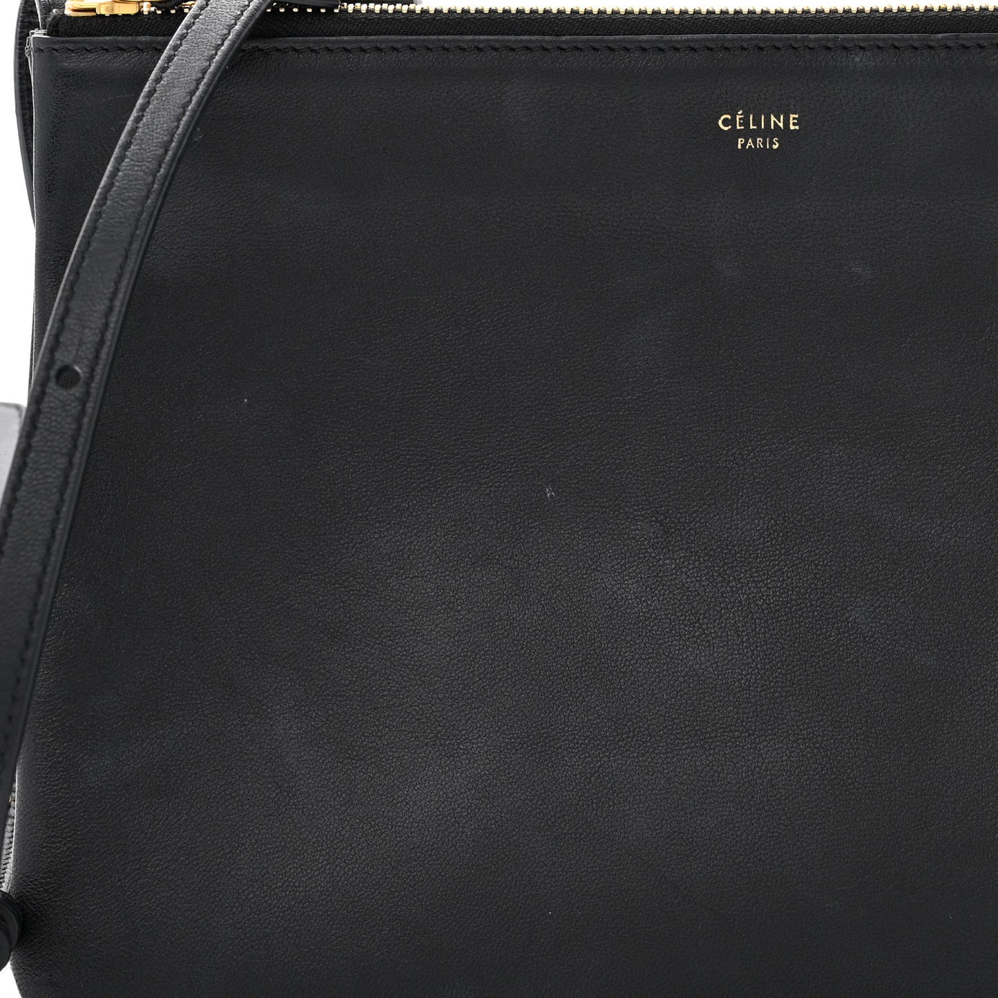 Lambskin Large Trio Crossbody Bag Black