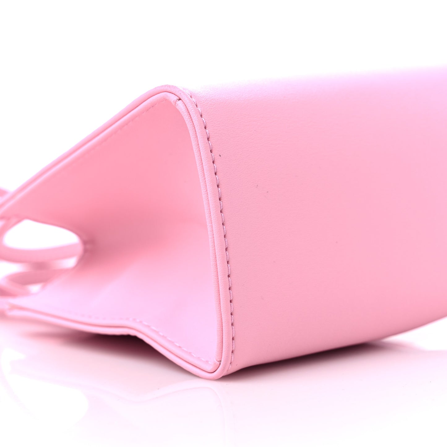 Vegan Leather Small Shopping Bag Bubblegum
