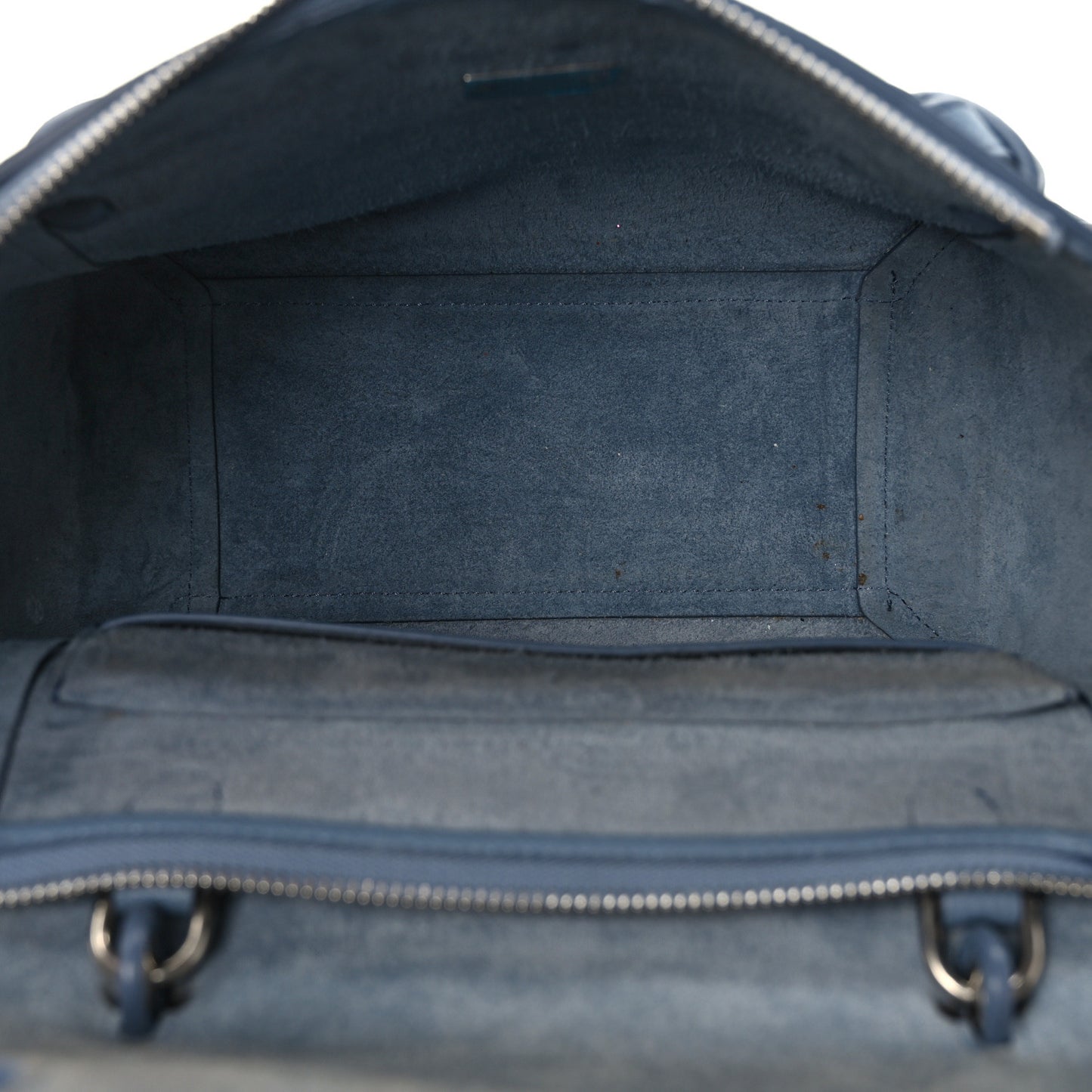 Grained Calfskin Mini Belt Bag Slate Blue