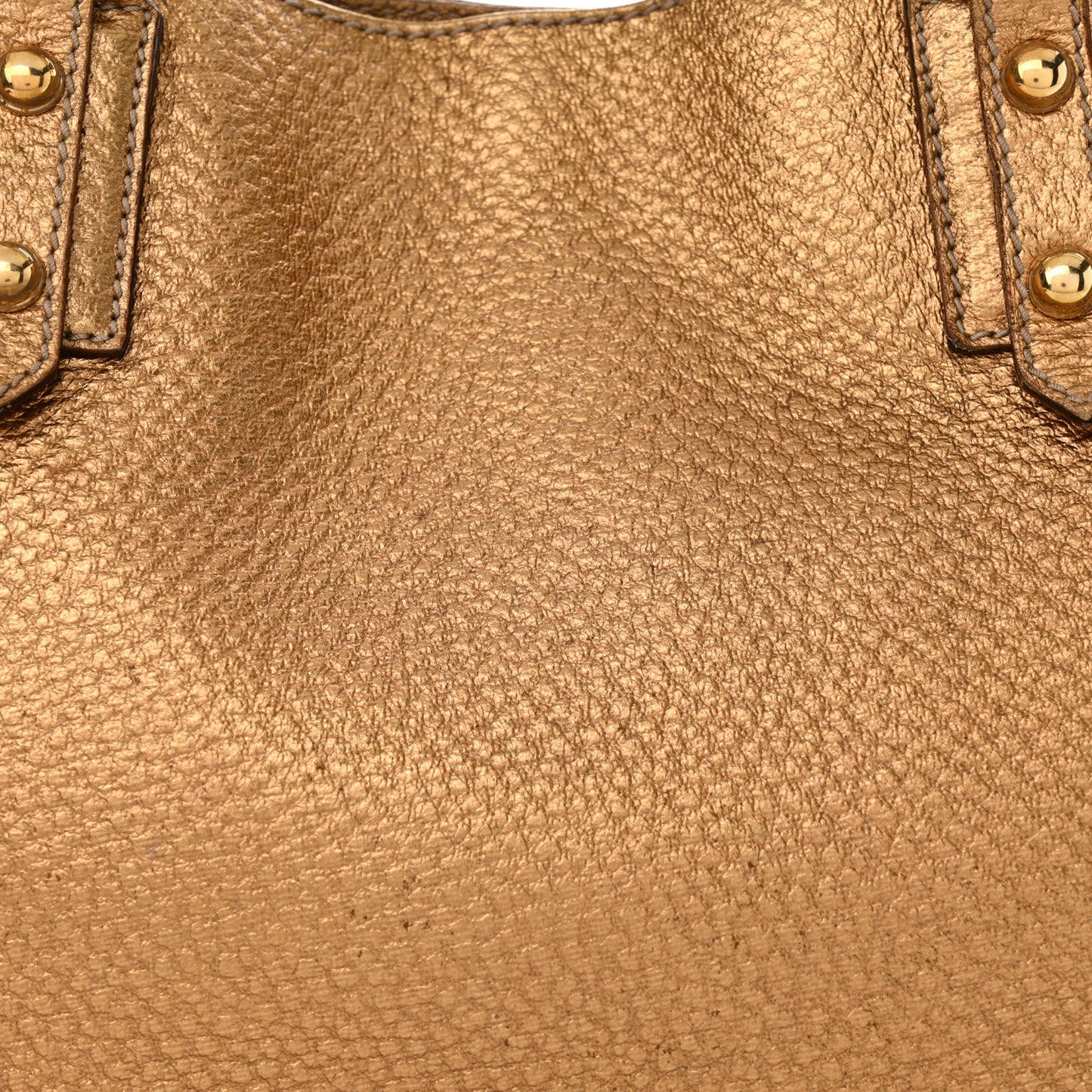 Metallic Calfskin Medium Hasler Tote Bronze
