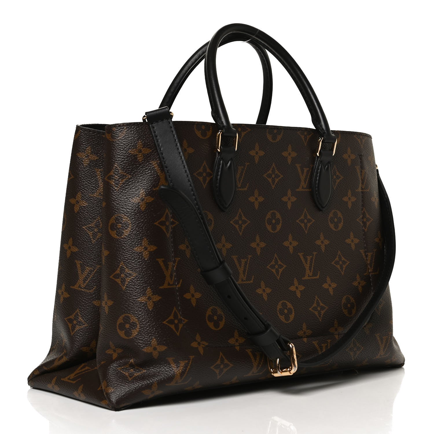 Louis Vuitton Monogram Flower Tote Black 3 of 15