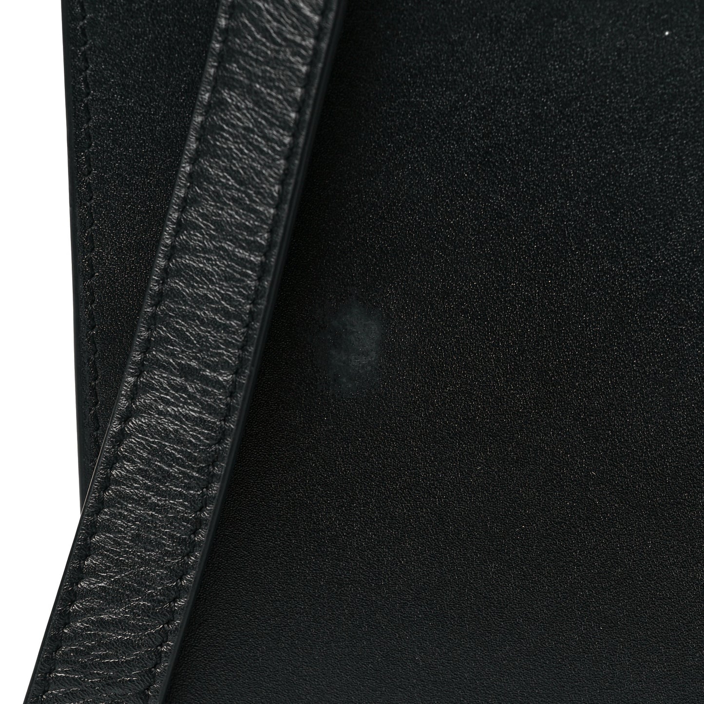 Lambskin Vertical Wallet On Strap Black