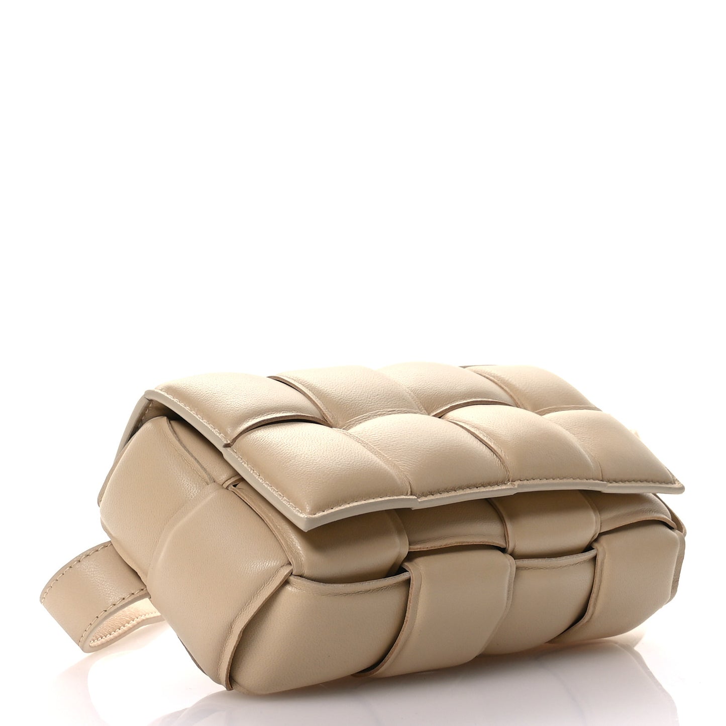Nappa Maxi Intrecciato Padded The Belt Cassette Bag Porridge