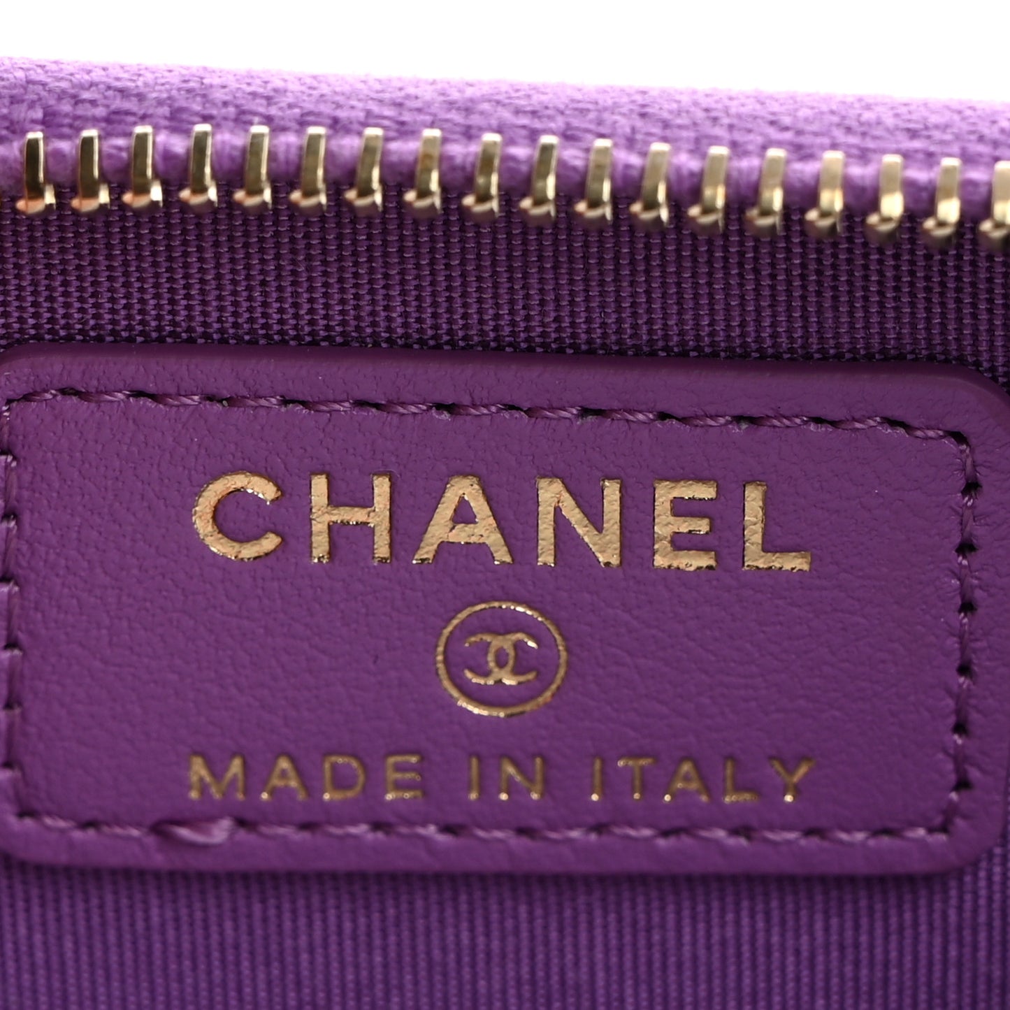 Caviar Quilted Filigree Coin Purse Purple