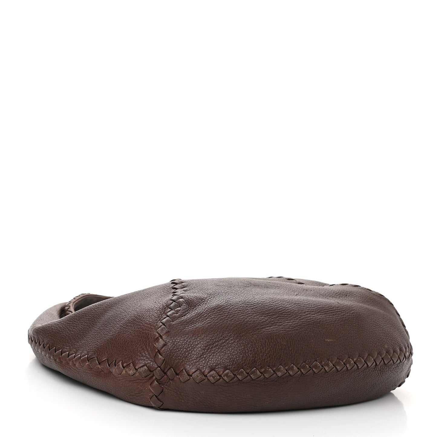 Cervo Deerskin Large Hobo Truffle