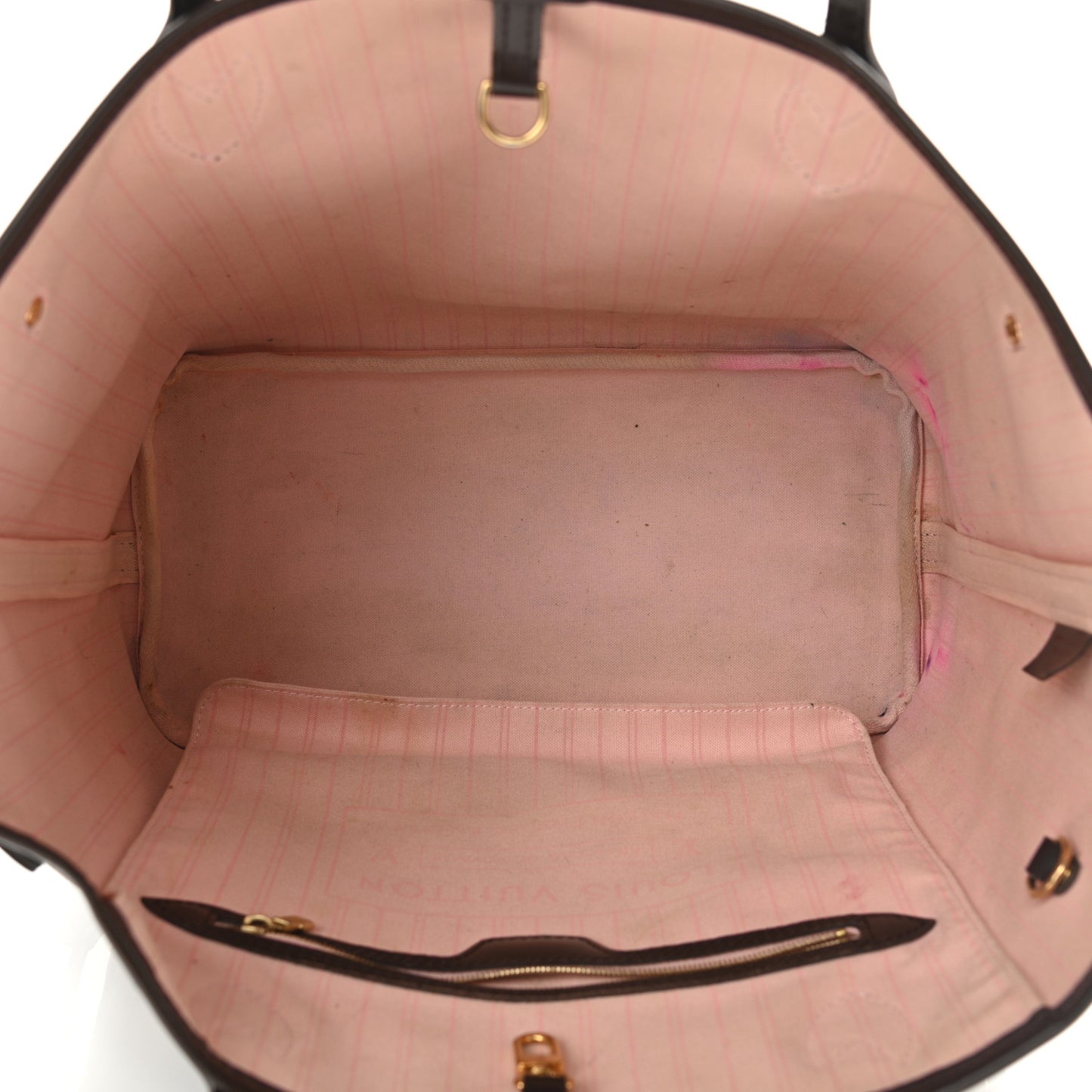 Damier Ebene Neo Neverfull MM Rose Ballerine