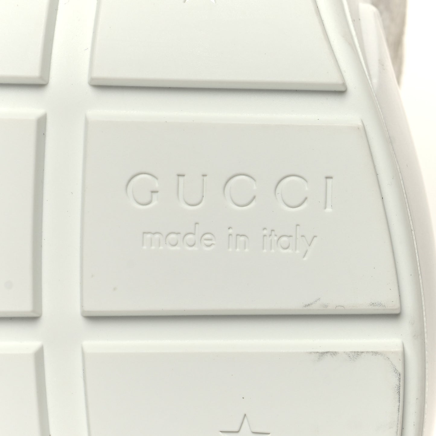 GG Supreme Monogram Mens Rhyton Sneakers 8 White