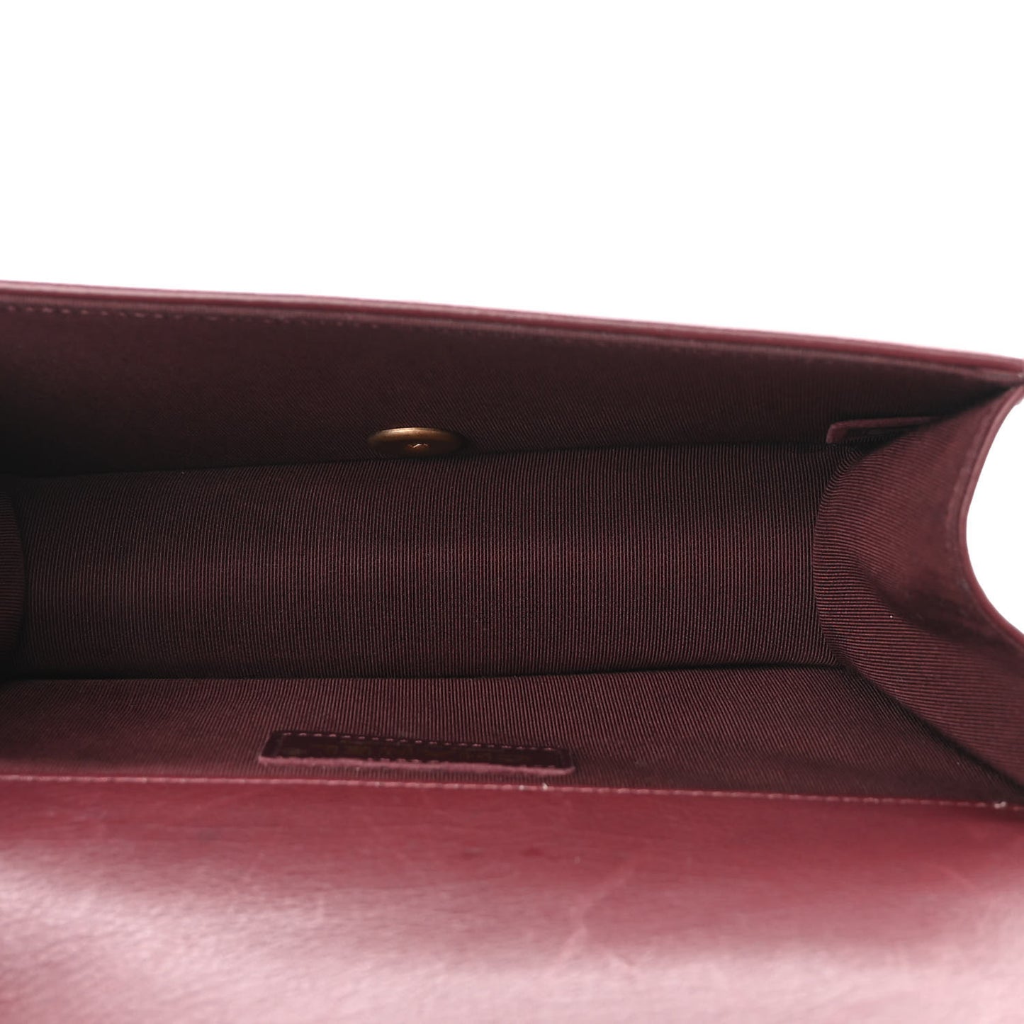 Calfskin Quilted Small Flap Burgundy