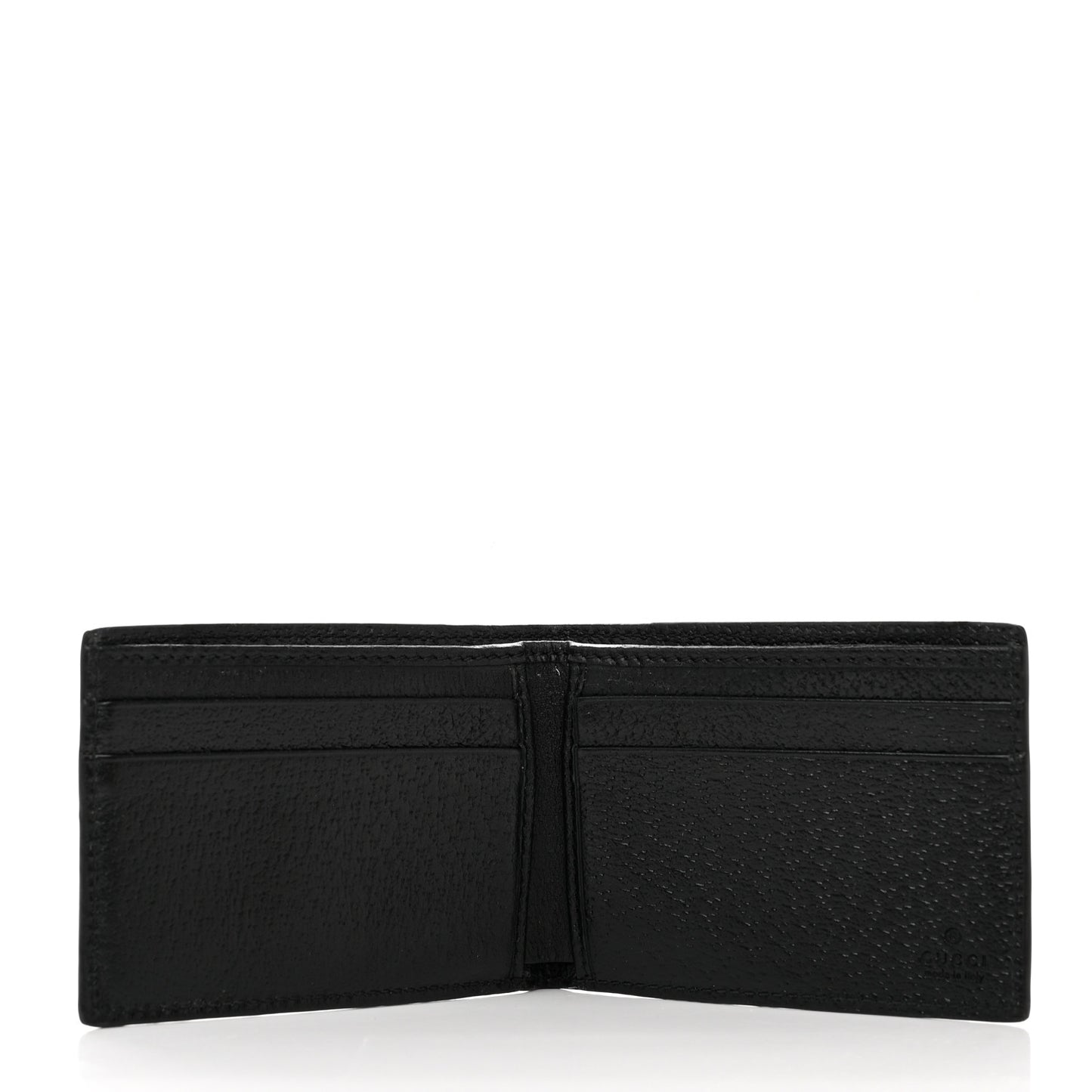 Calfskin Boar Effect GG Marmont Bi-Fold Wallet Black