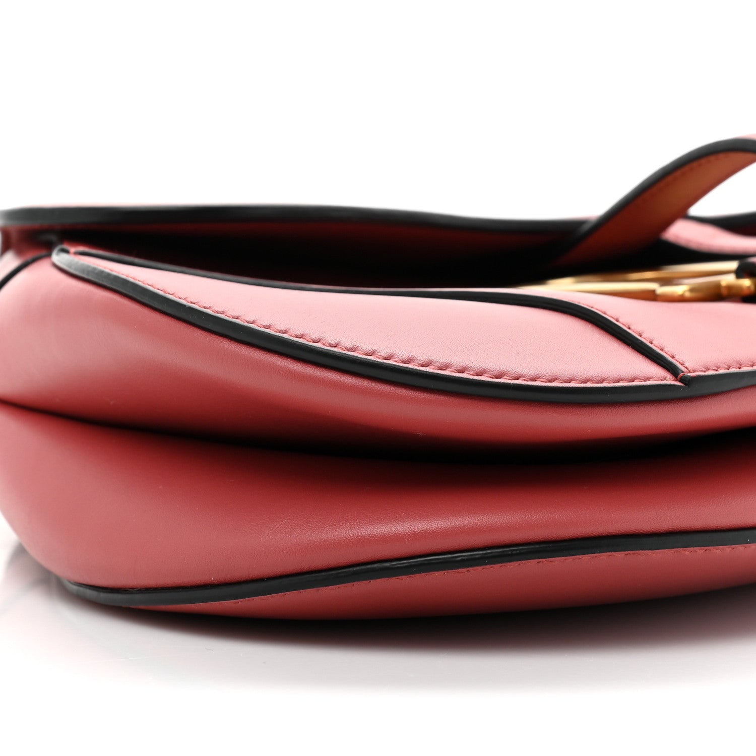 Christian Dior Calfskin Saddle Bag Pink 9 of 10