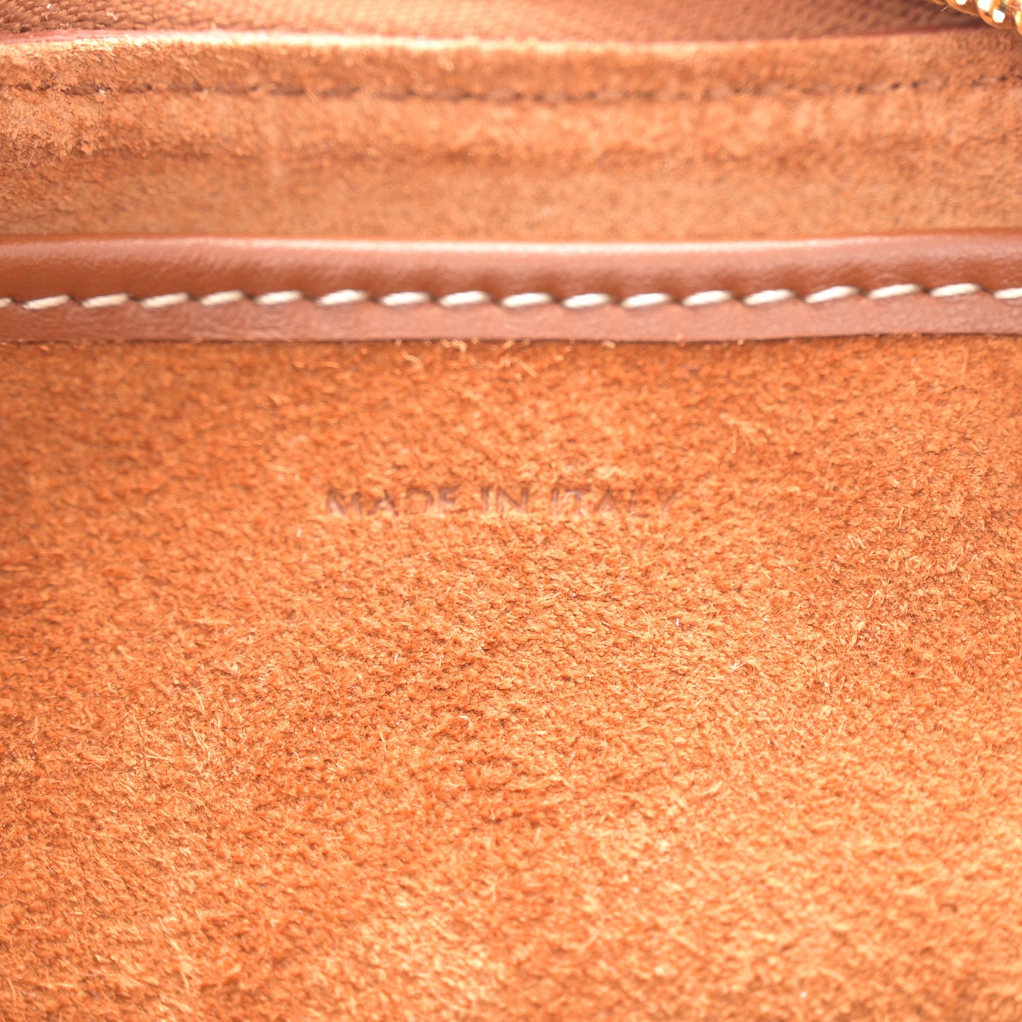 Smooth Calfskin Medium Strap Ava Triomphe Shoulder Bag Tan