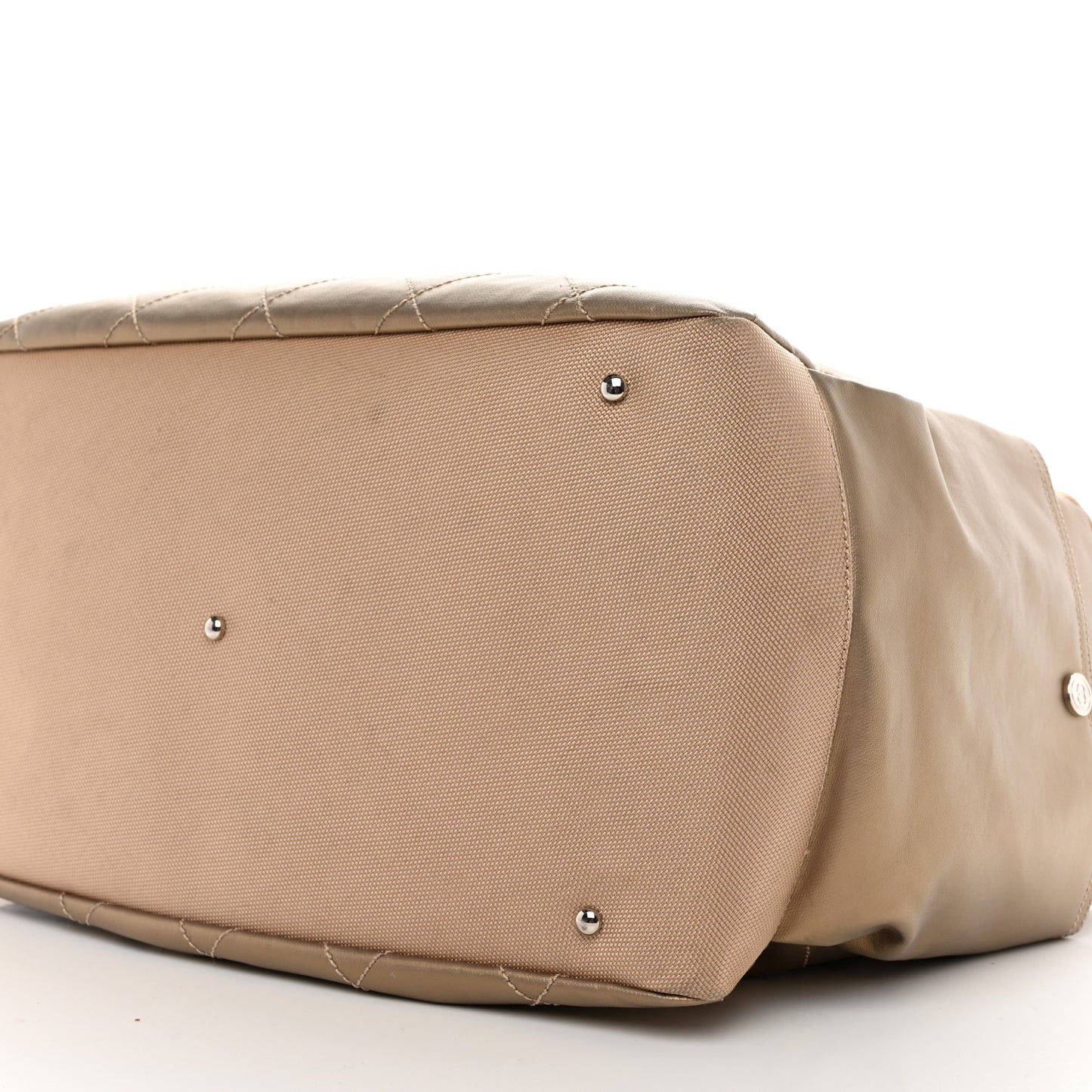 Metallic Coated Canvas Paris Biarritz XL Travel Bag Gold