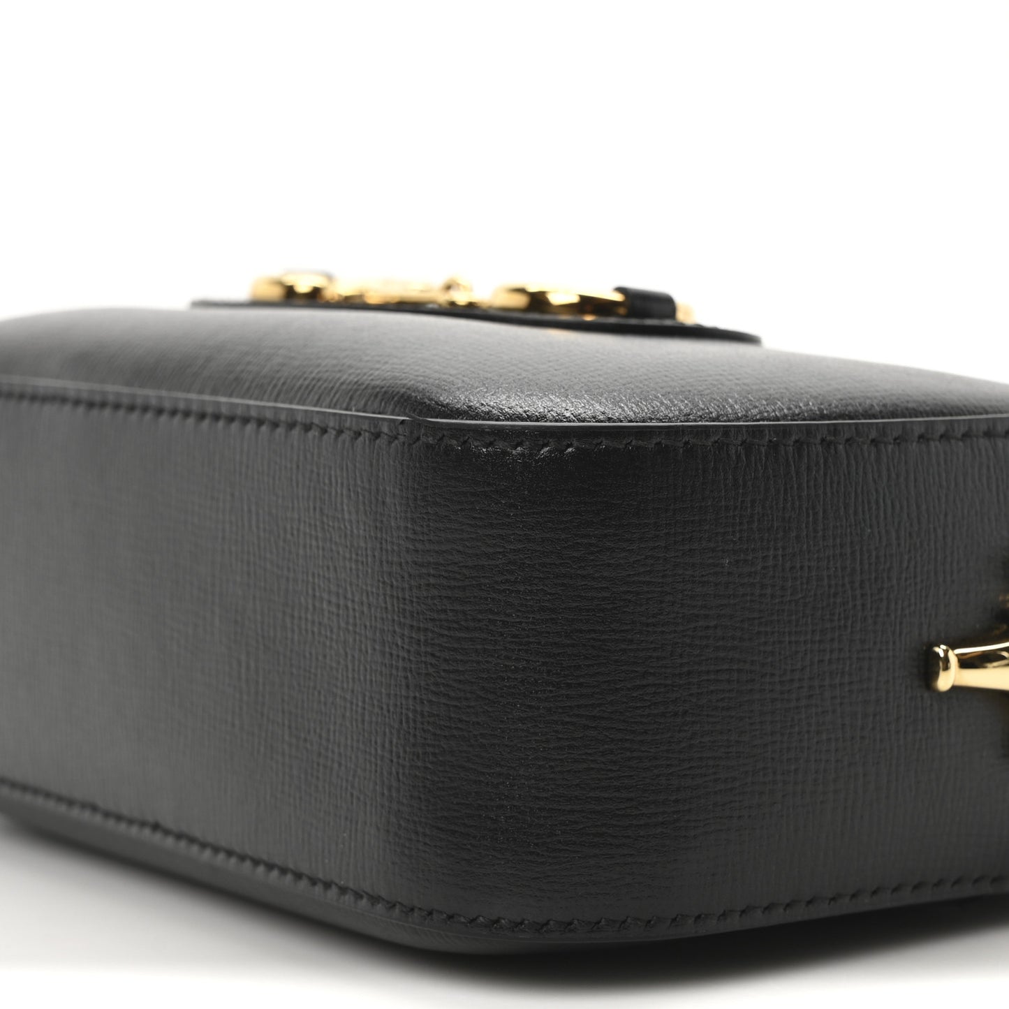 Calfskin Mini Horsebit 1955 Camera Shoulder Bag Black