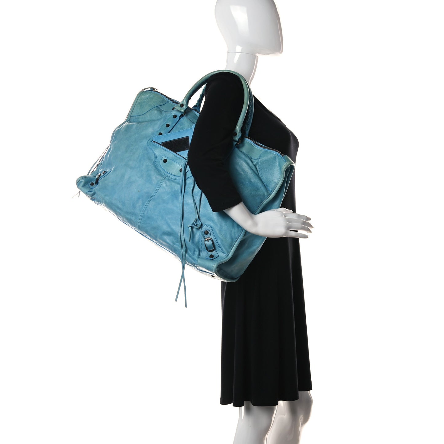 Agneau Classic Hardware Weekender Sky Blue