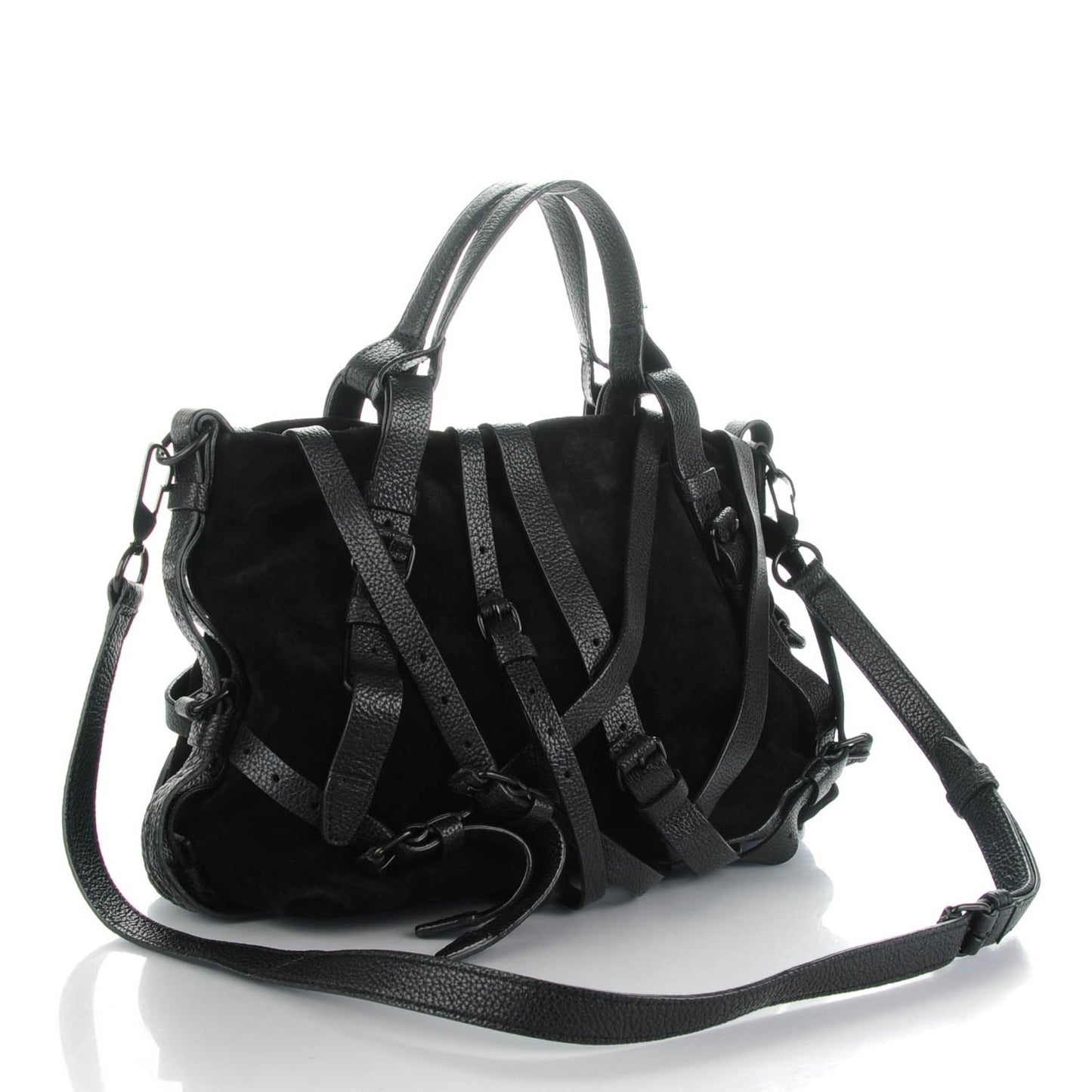 Suede Kirsten Satchel Black