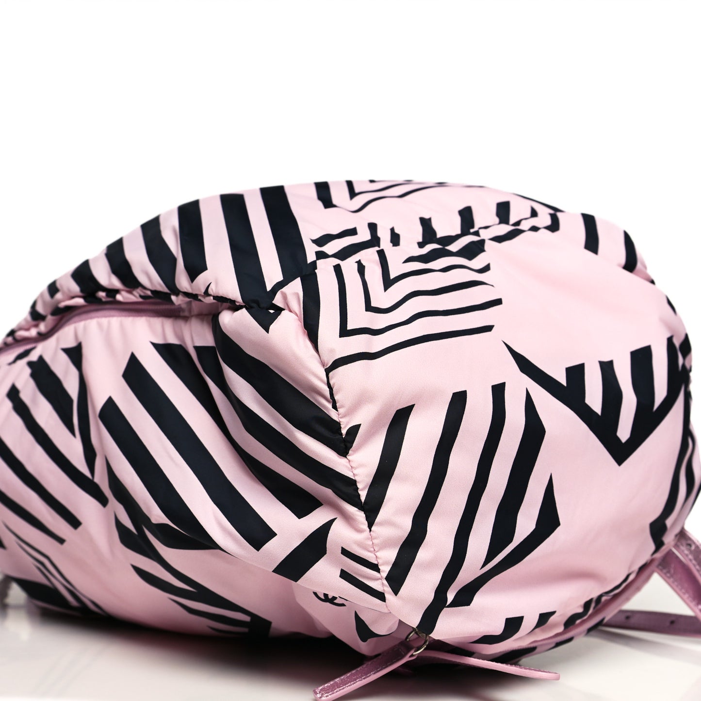 Nylon Coco Beach Backpack Pink Black