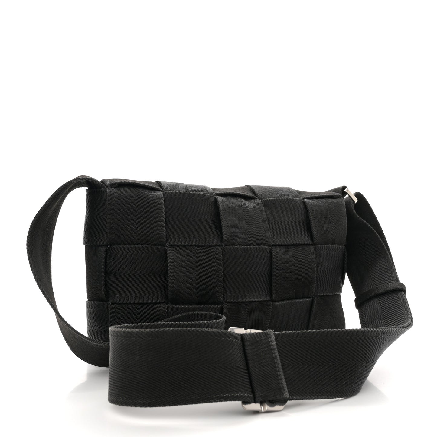 Webbing Maxi Intrecciato Cassette Bag Black