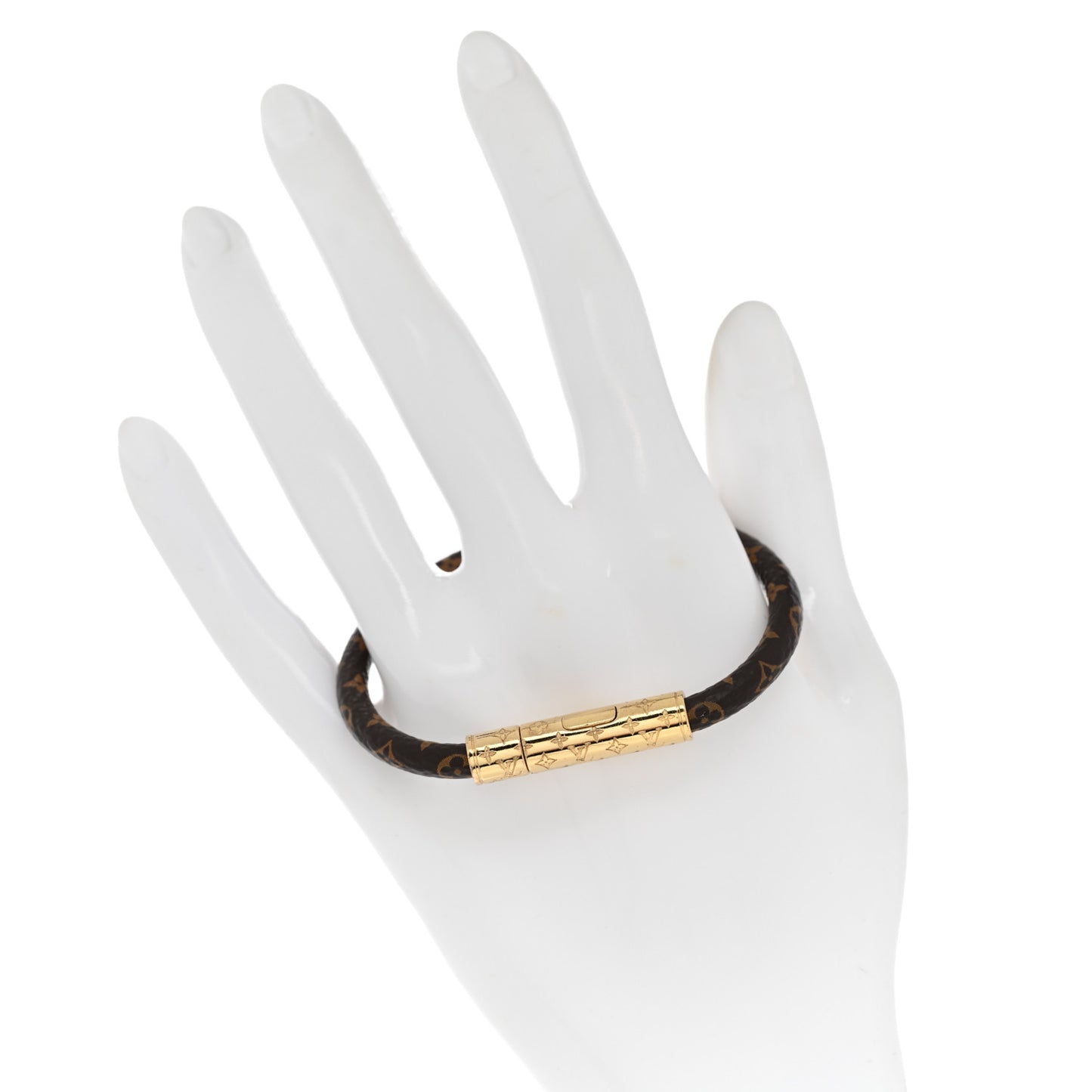 LOUIS VUITTON Monogram Confidential Bracelet 17