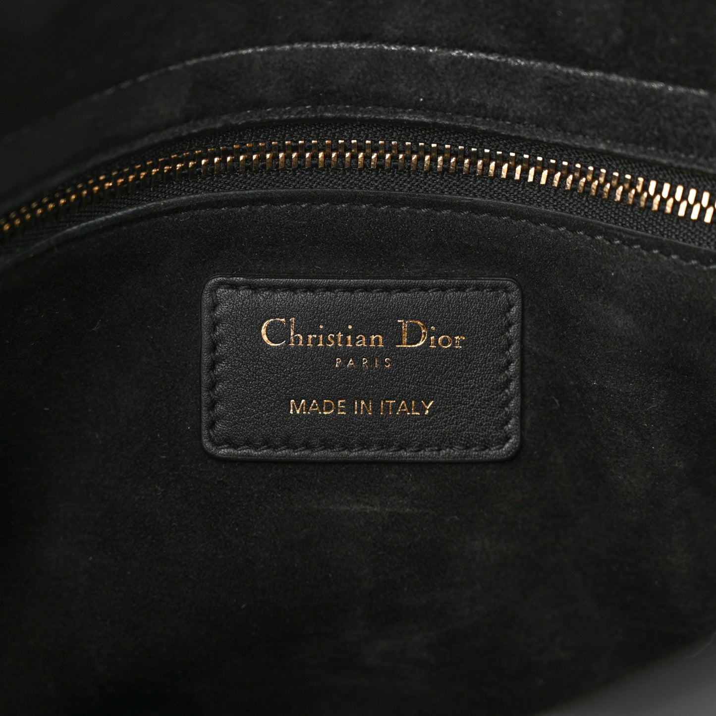 Calfskin Hand Painted Swords Medium Lady Dior Black