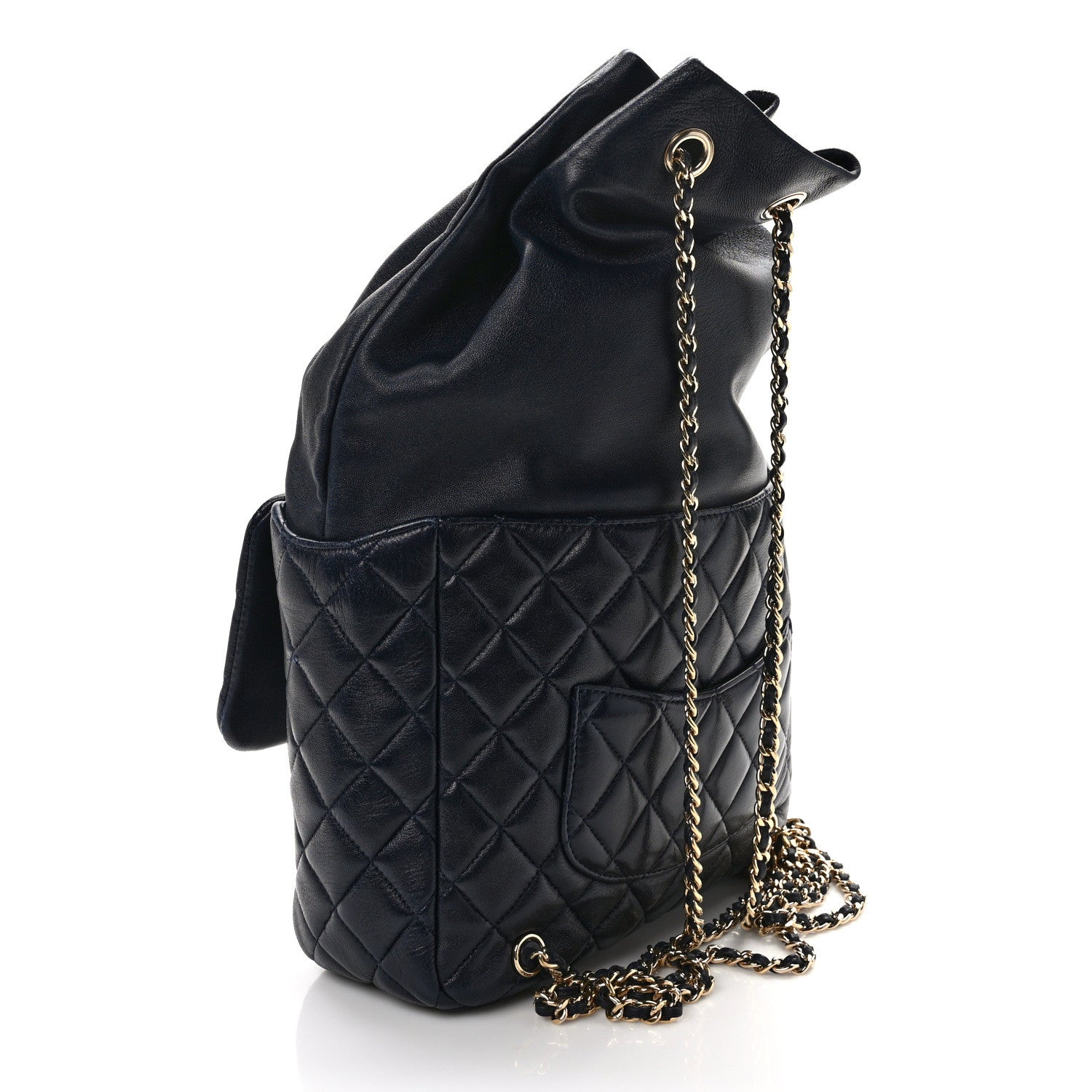 Chanel Lambskin Quilted Large In Seoul Backpack Navy 3 of 8