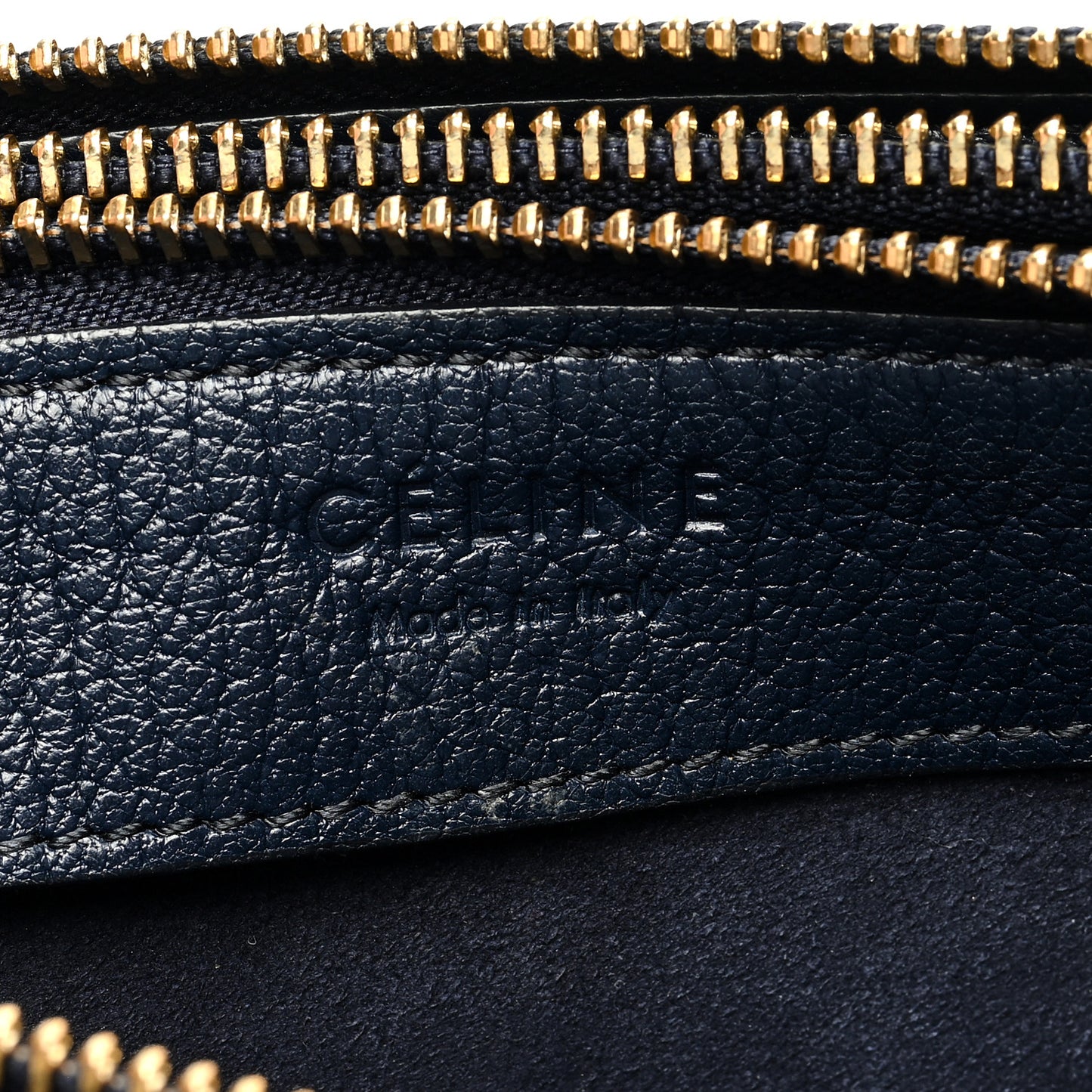 Lambskin Large Trio Crossbody Bag Navy Blue