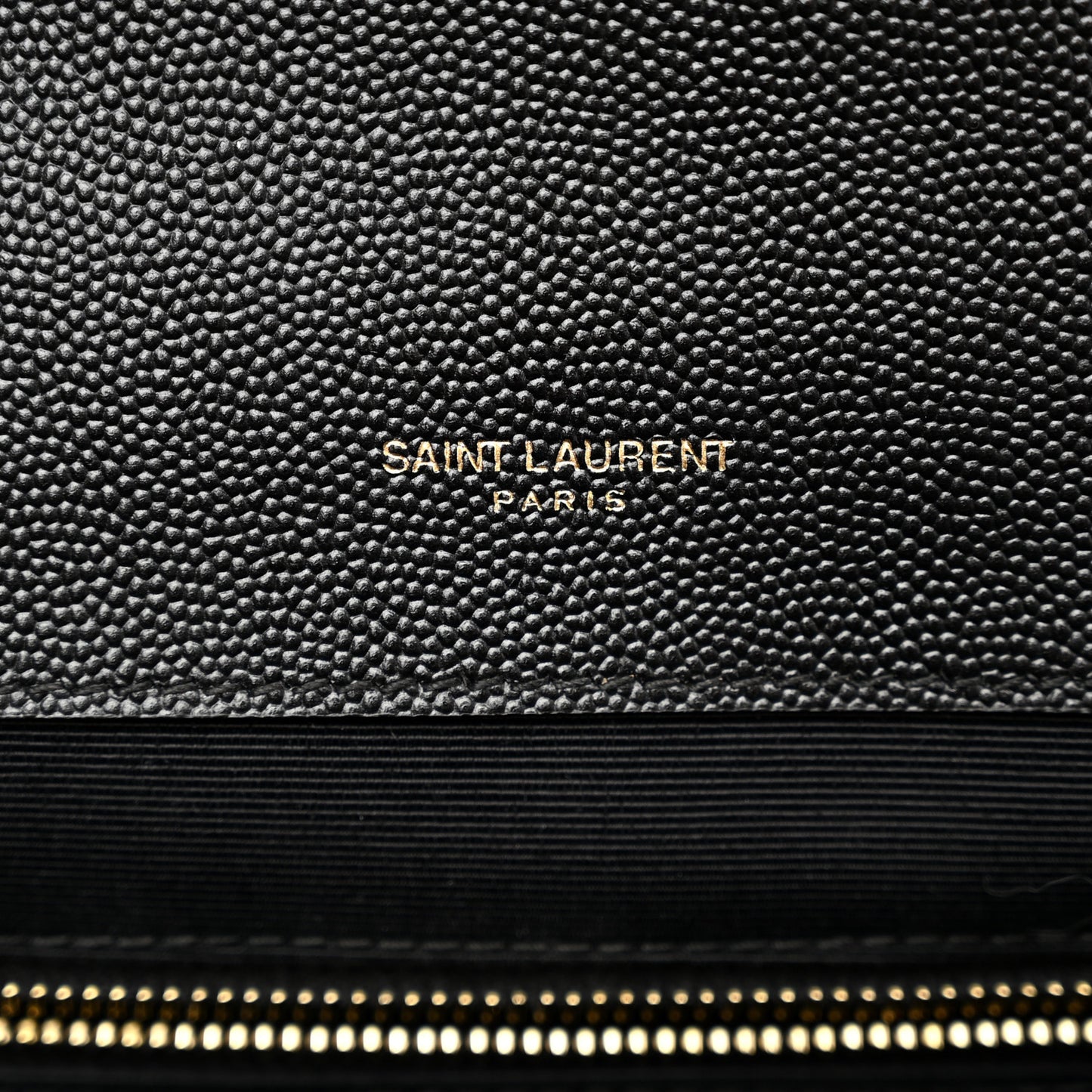 Grain De Poudre Textured Mixed Matelasse Large Triquilt Monogram Satchel Black