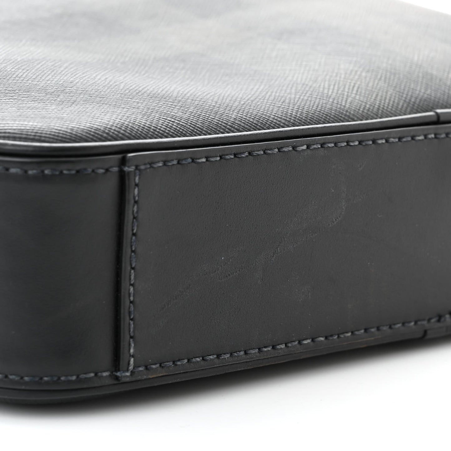 Check Messenger Bag Black
