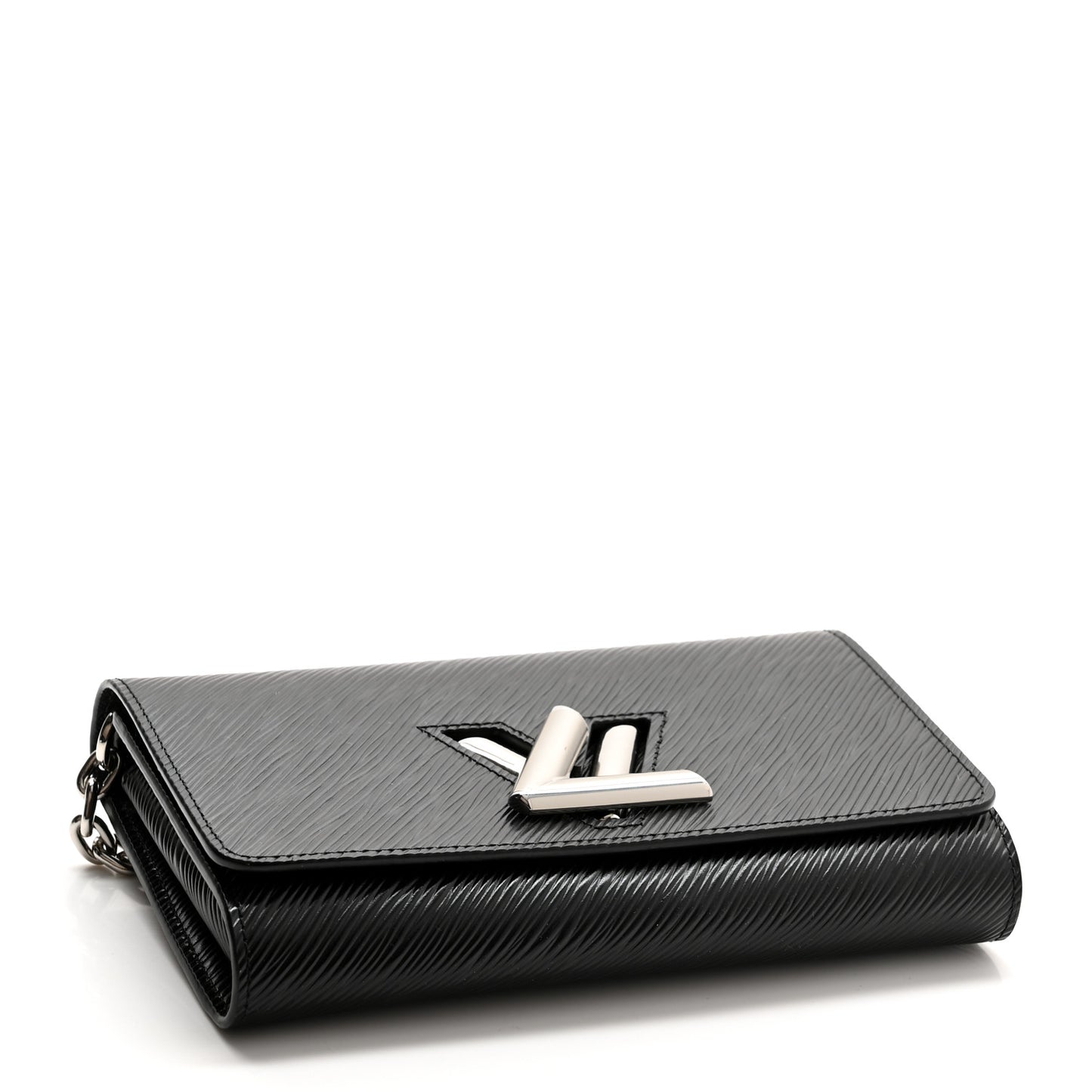 Epi Twist Chain Wallet Black