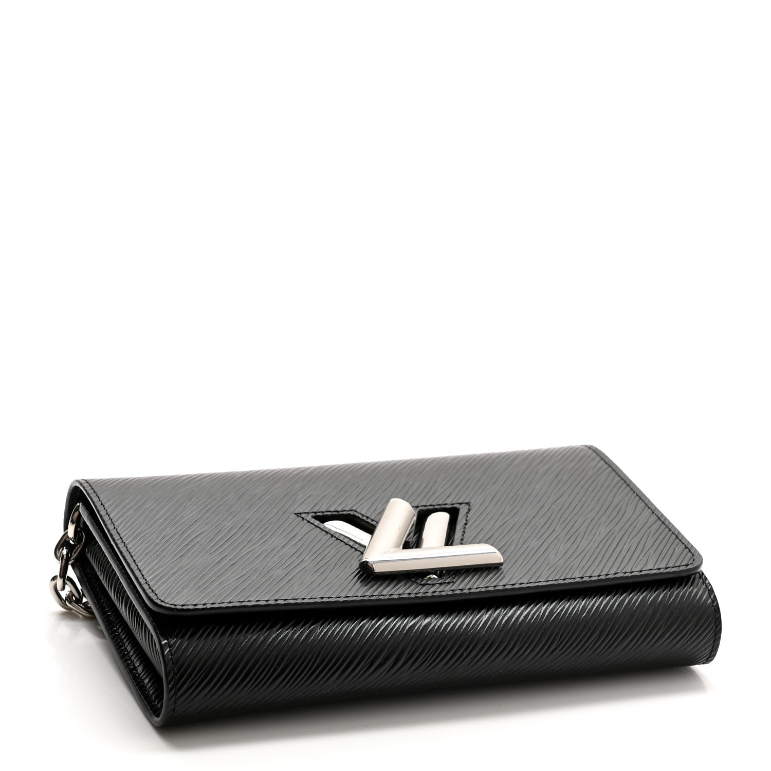 Louis Vuitton Epi Twist Chain Wallet Black 4 of 10