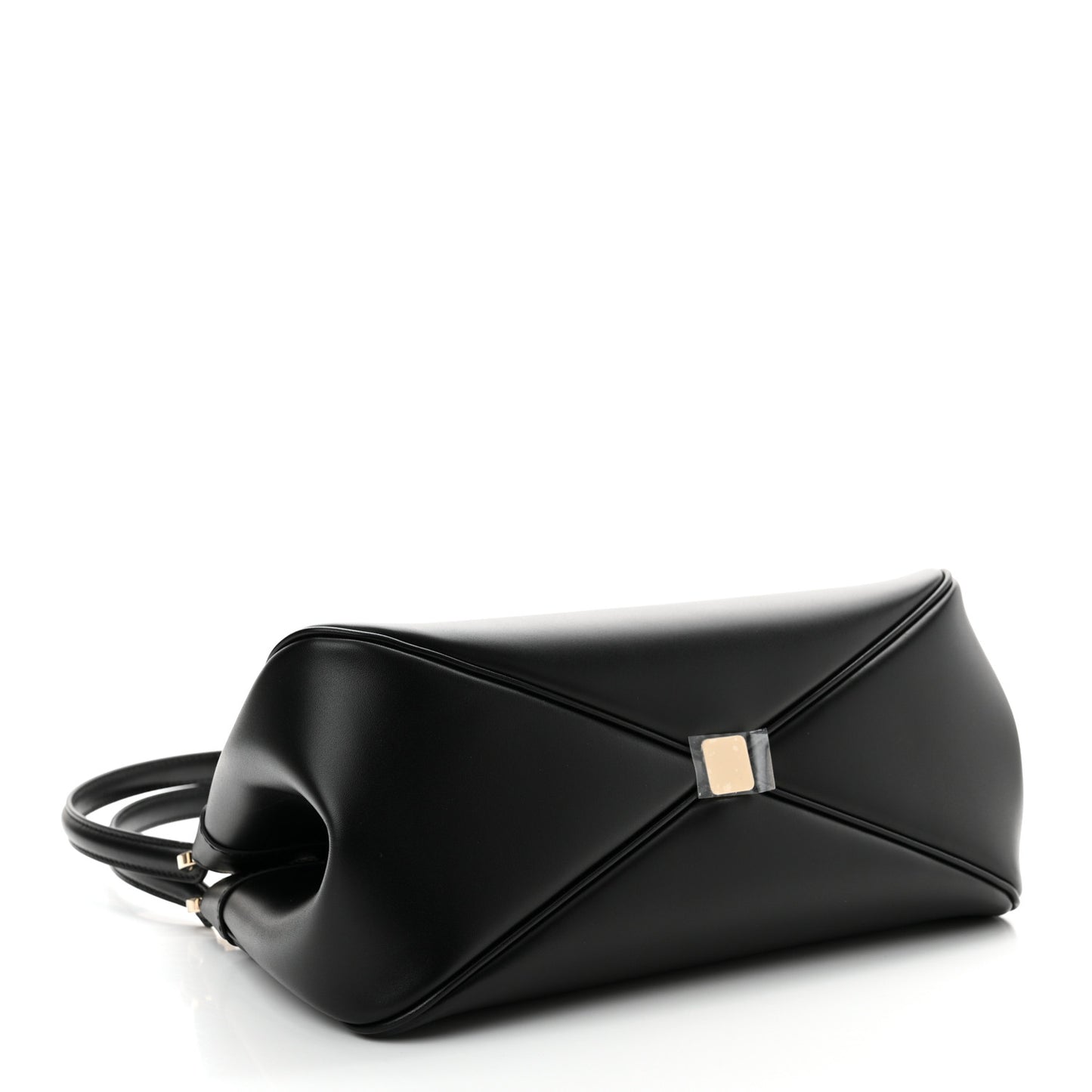 Calfskin Medium Key Shoulder Bag Black